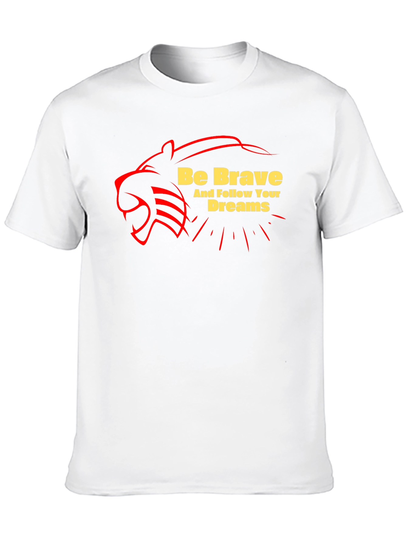 Brave Dreams Graphic Tee - Bold Black T-Shirt