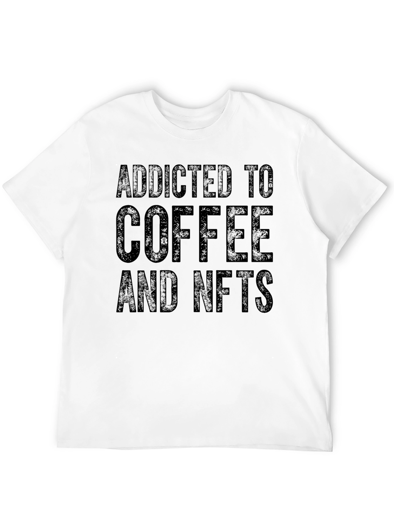 Addicted to Coffee & NFTs Black Tee