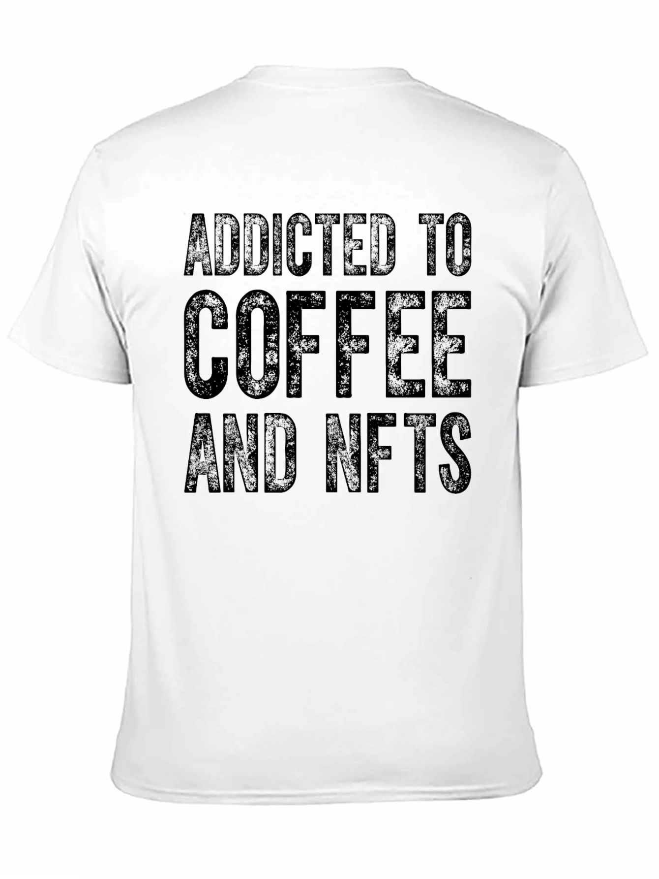 Addicted to Coffee & NFTs Black Tee