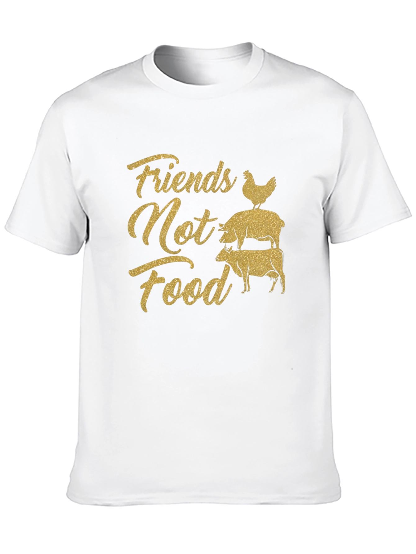 Friends Not Food Graphic T-Shirt - Vegan Activism