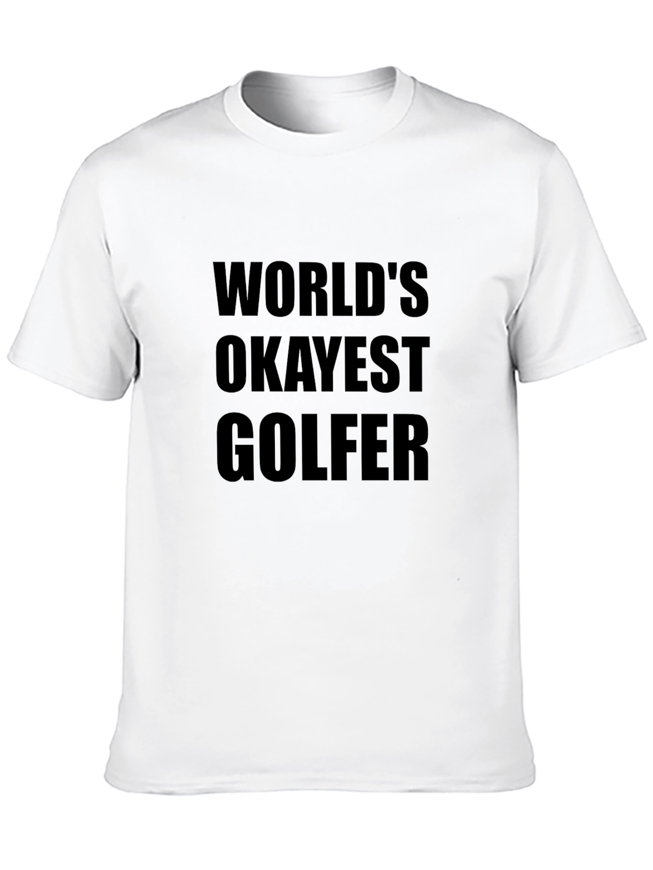 Worlds Okayest Golfer T-Shirt - Funny Golf Tee