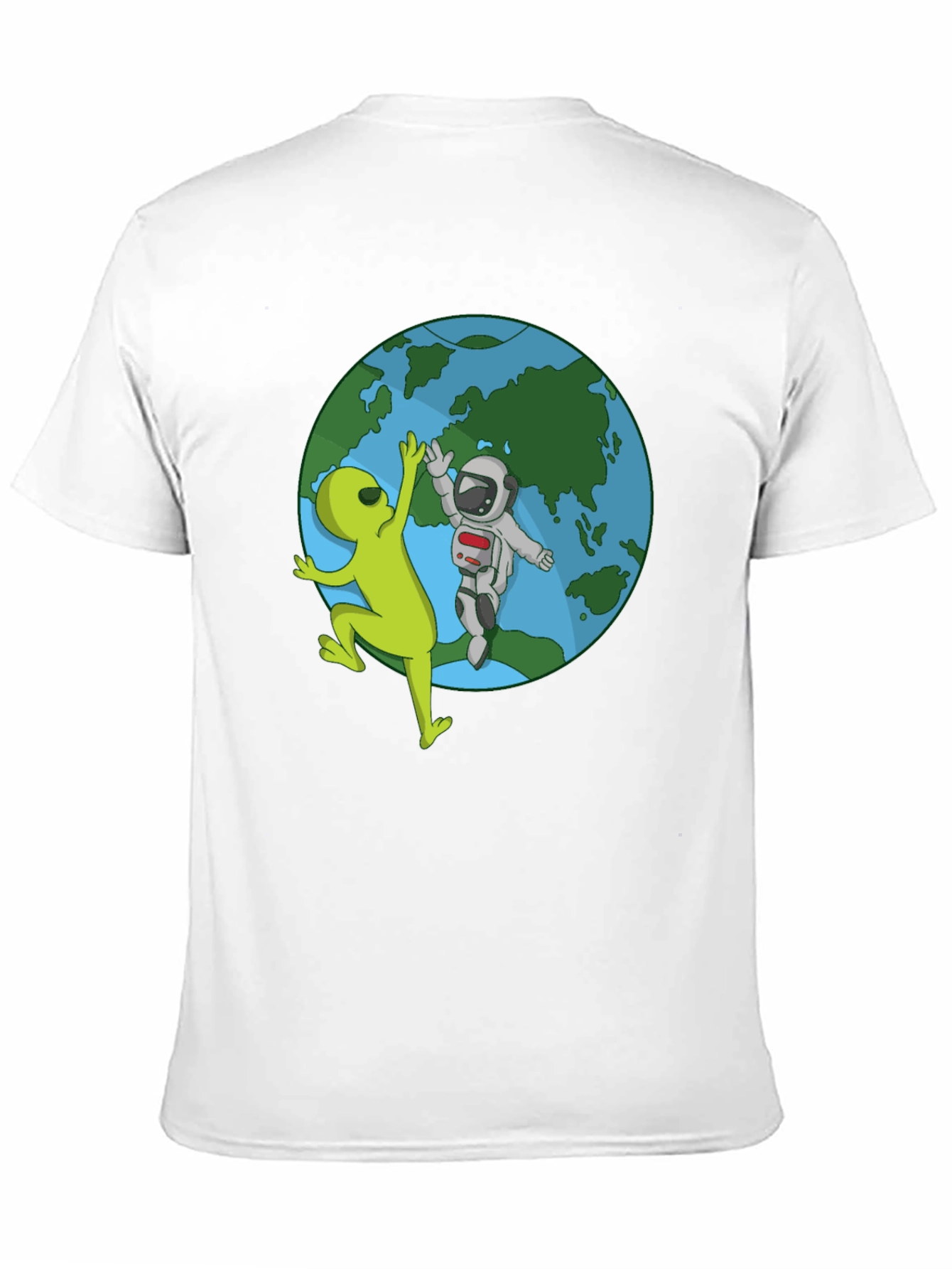 Alien & Astronaut High Five T-Shirt