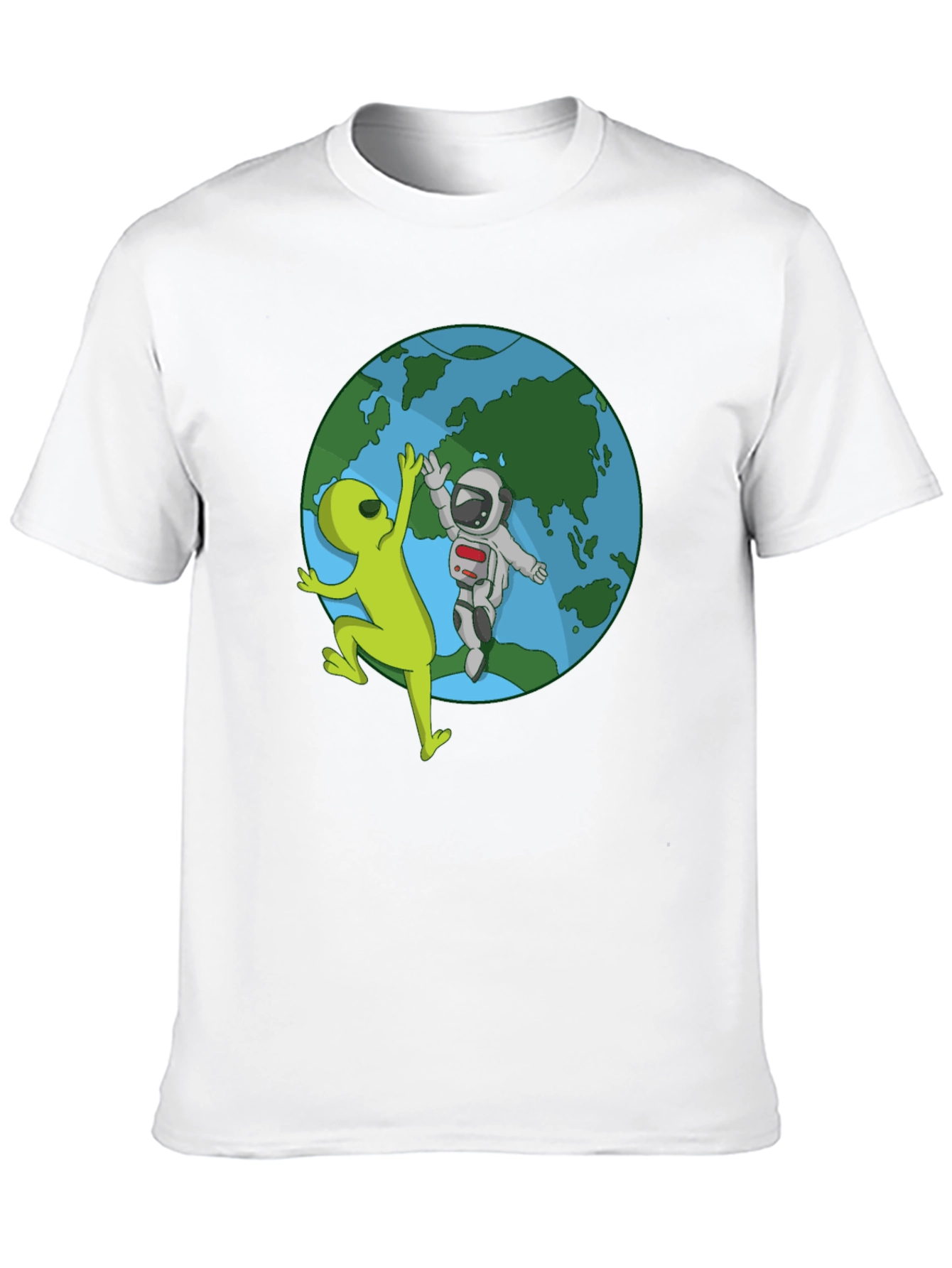 Alien & Astronaut High Five T-Shirt