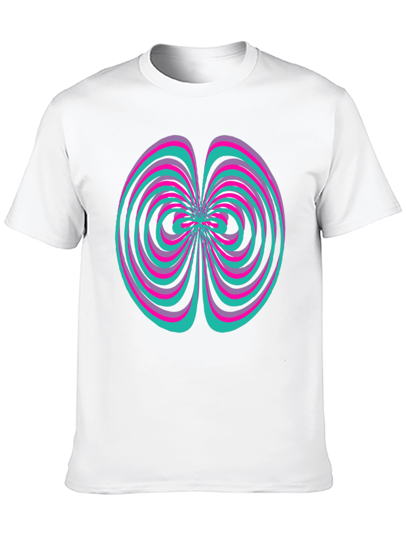 Abstract Swirl Graphic Tee - Vivid Design Shirt