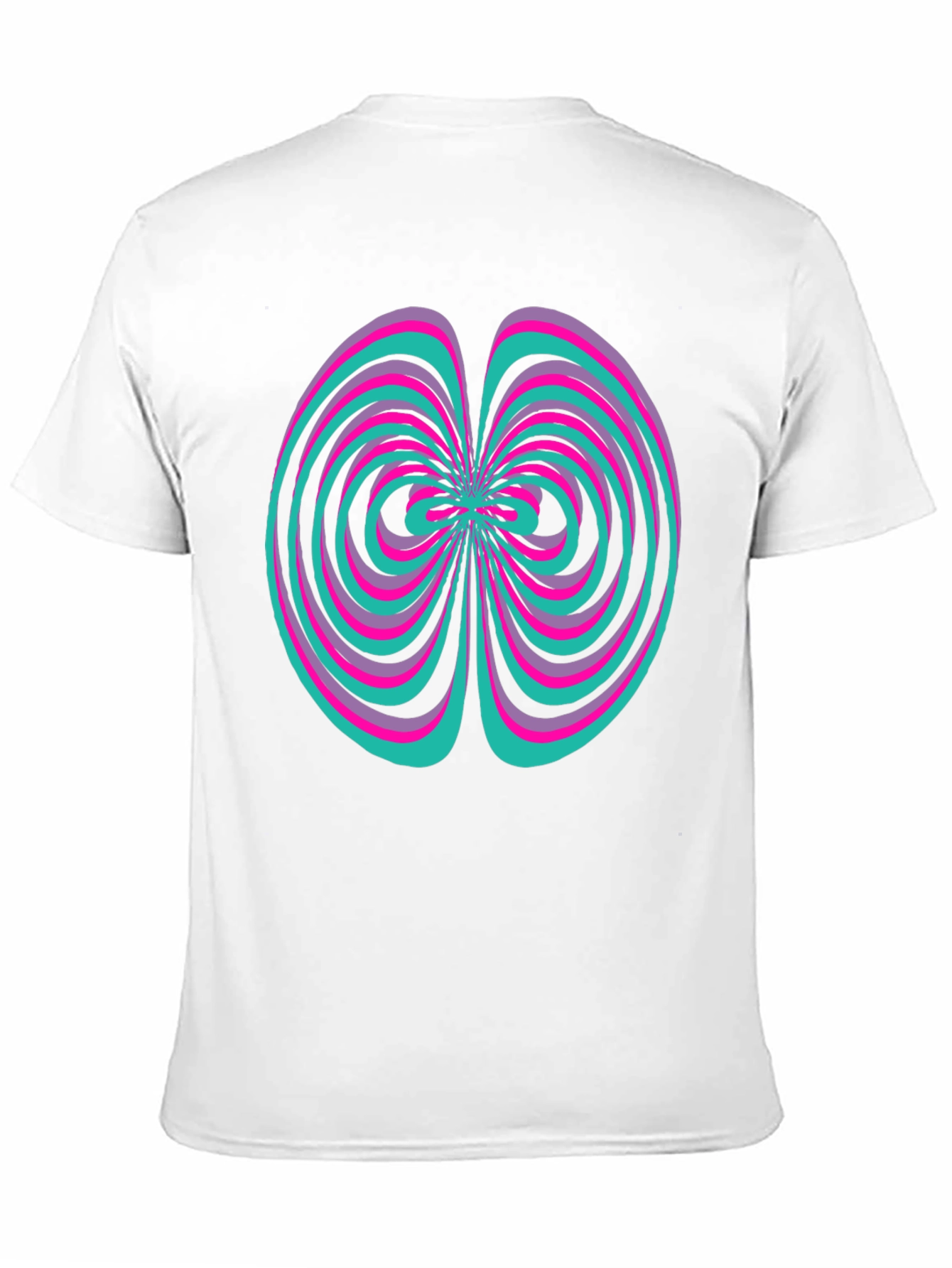 Abstract Swirl Graphic Tee - Vivid Design Shirt