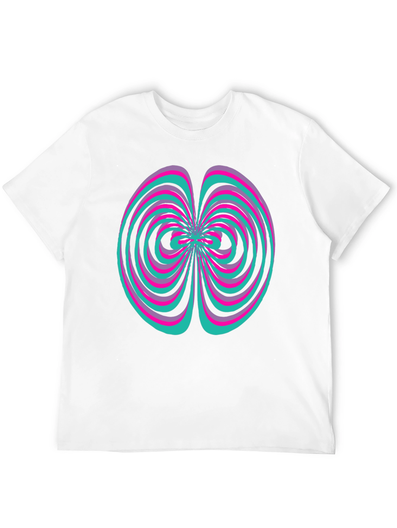 Abstract Swirl Graphic Tee - Vivid Design Shirt