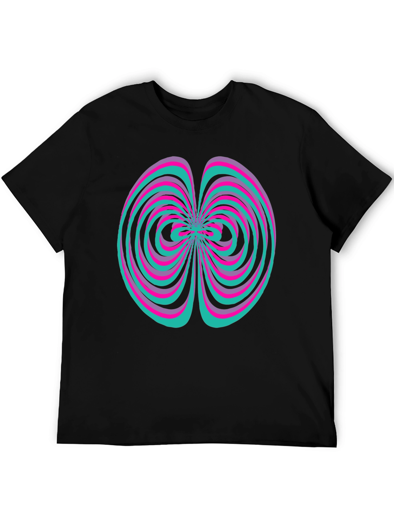 Abstract Swirl Graphic Tee - Vivid Design Shirt