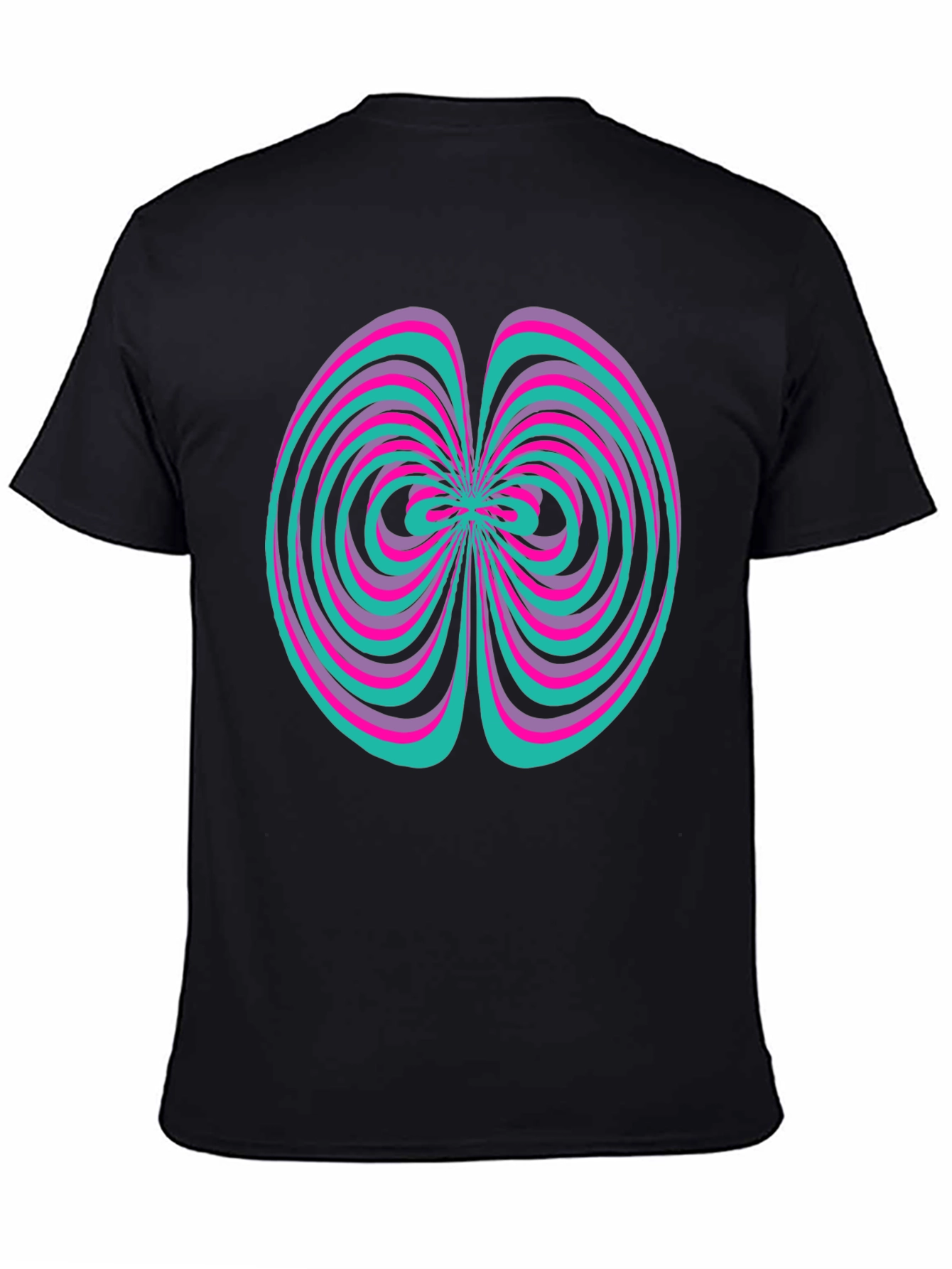 Abstract Swirl Graphic Tee - Vivid Design Shirt