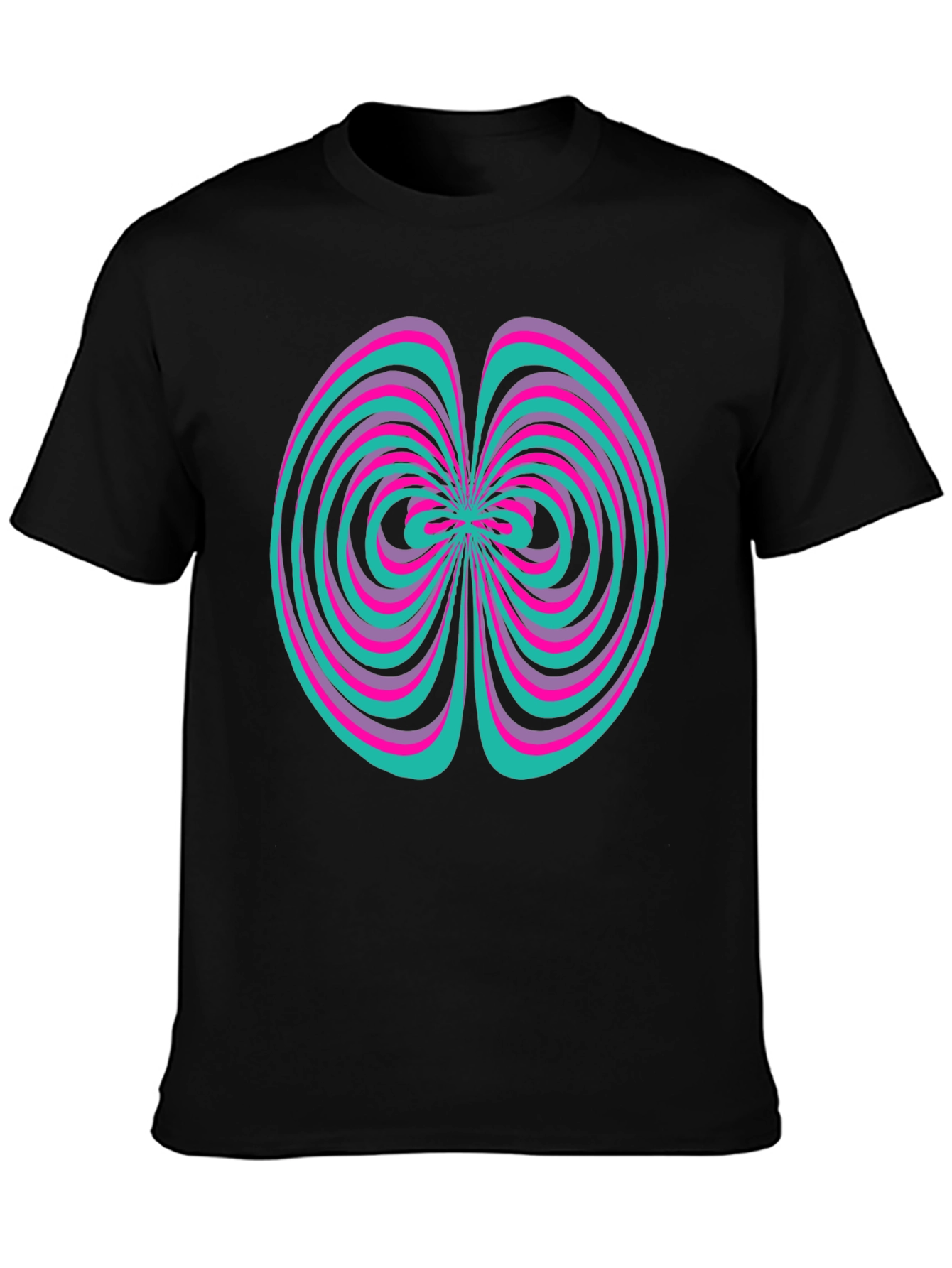 Abstract Swirl Graphic Tee - Vivid Design Shirt