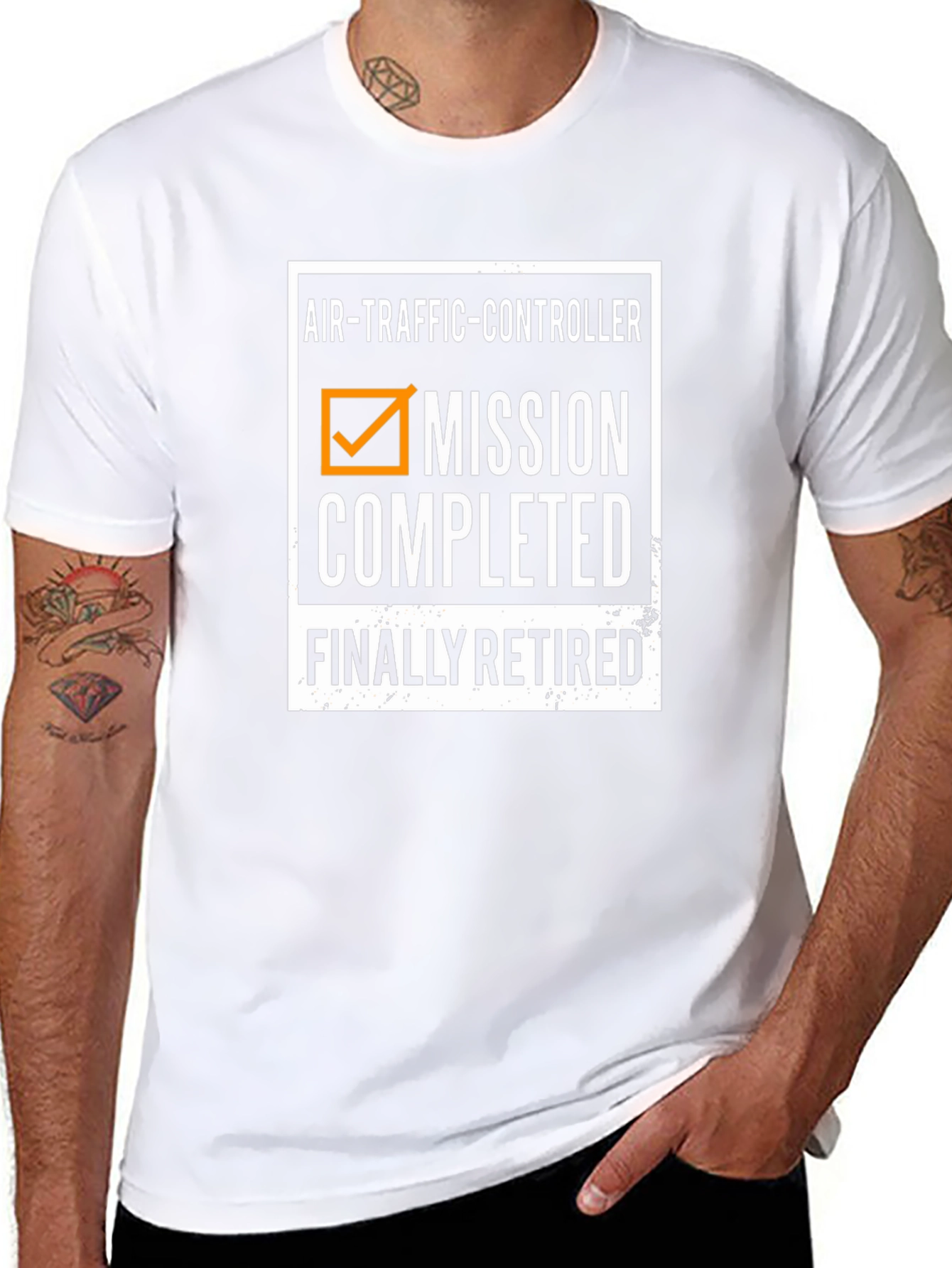Air Traffic Controller Retired T-Shirt Mission Completed