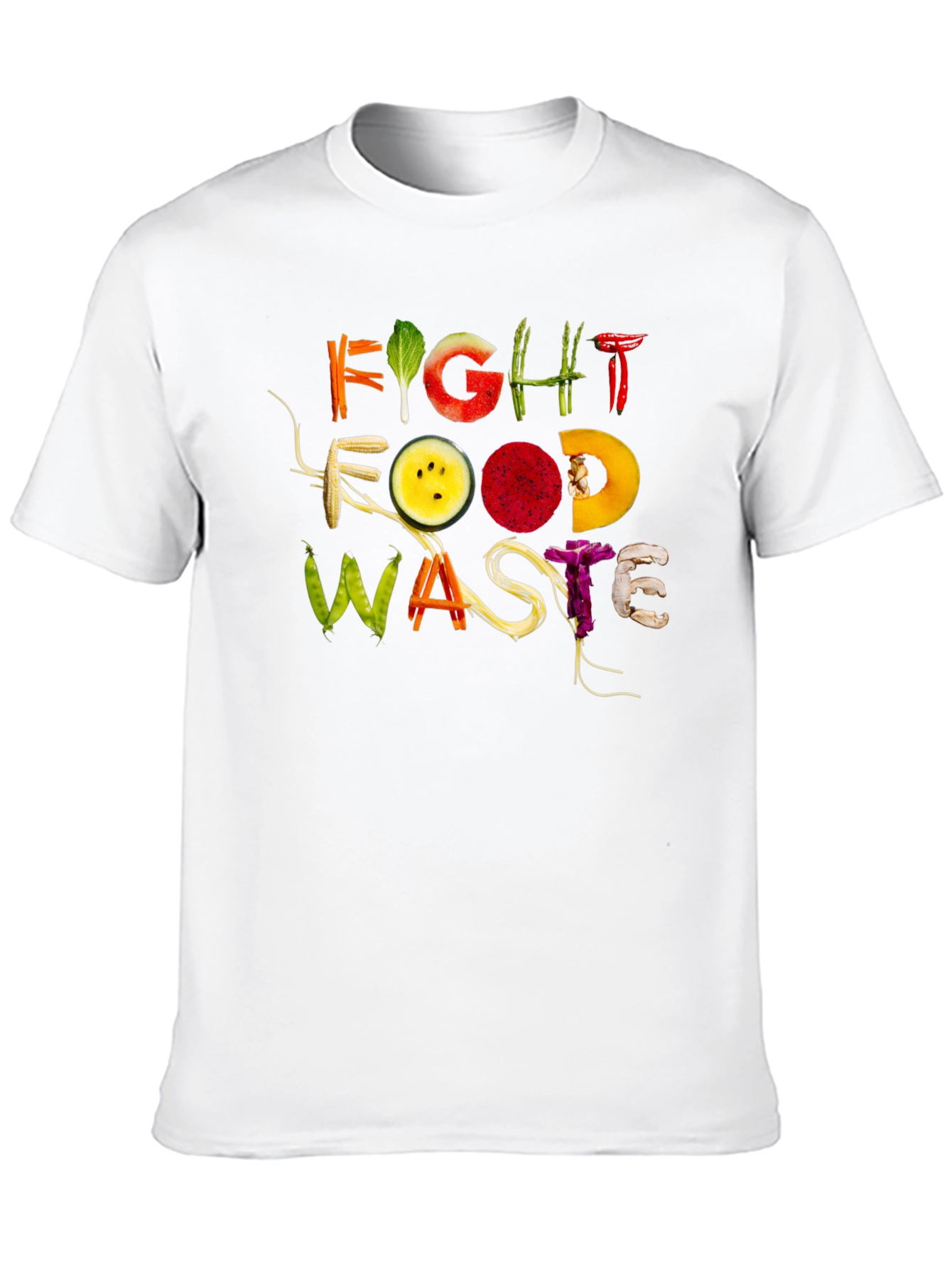 Fight Food Waste Graphic Tee - Eco-Friendly Fashion