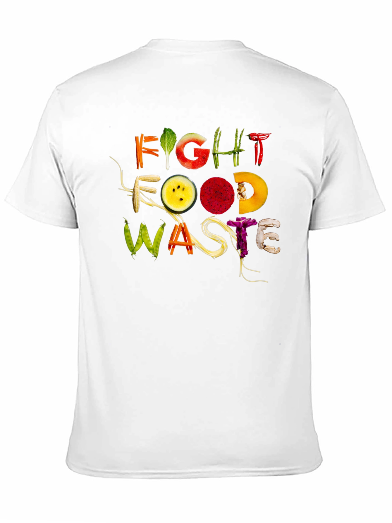 Fight Food Waste Graphic Tee - Eco-Friendly Fashion