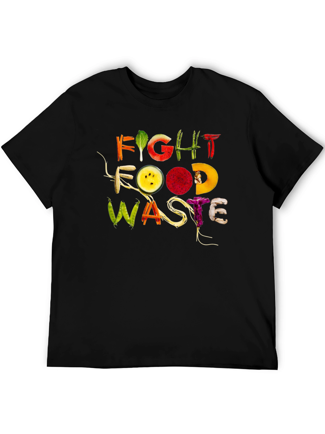 Fight Food Waste Graphic Tee - Eco-Friendly Fashion