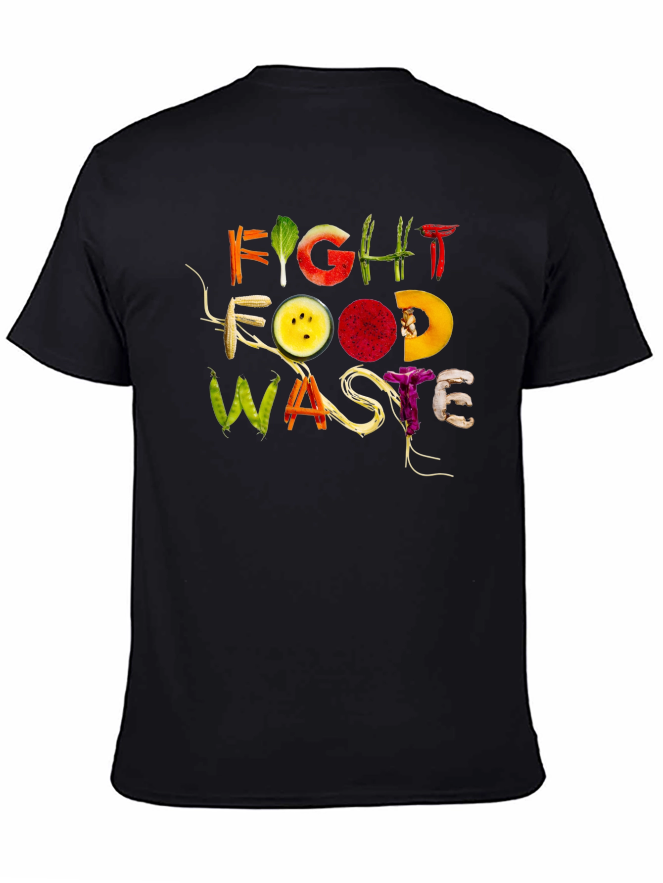 Fight Food Waste Graphic Tee - Eco-Friendly Fashion
