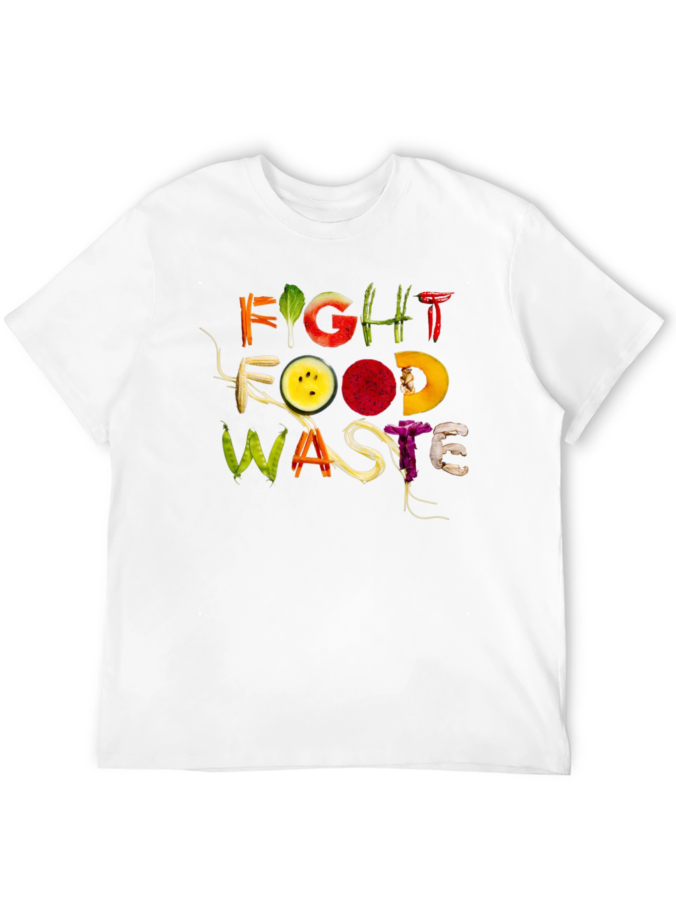 Fight Food Waste Graphic Tee - Eco-Friendly Fashion