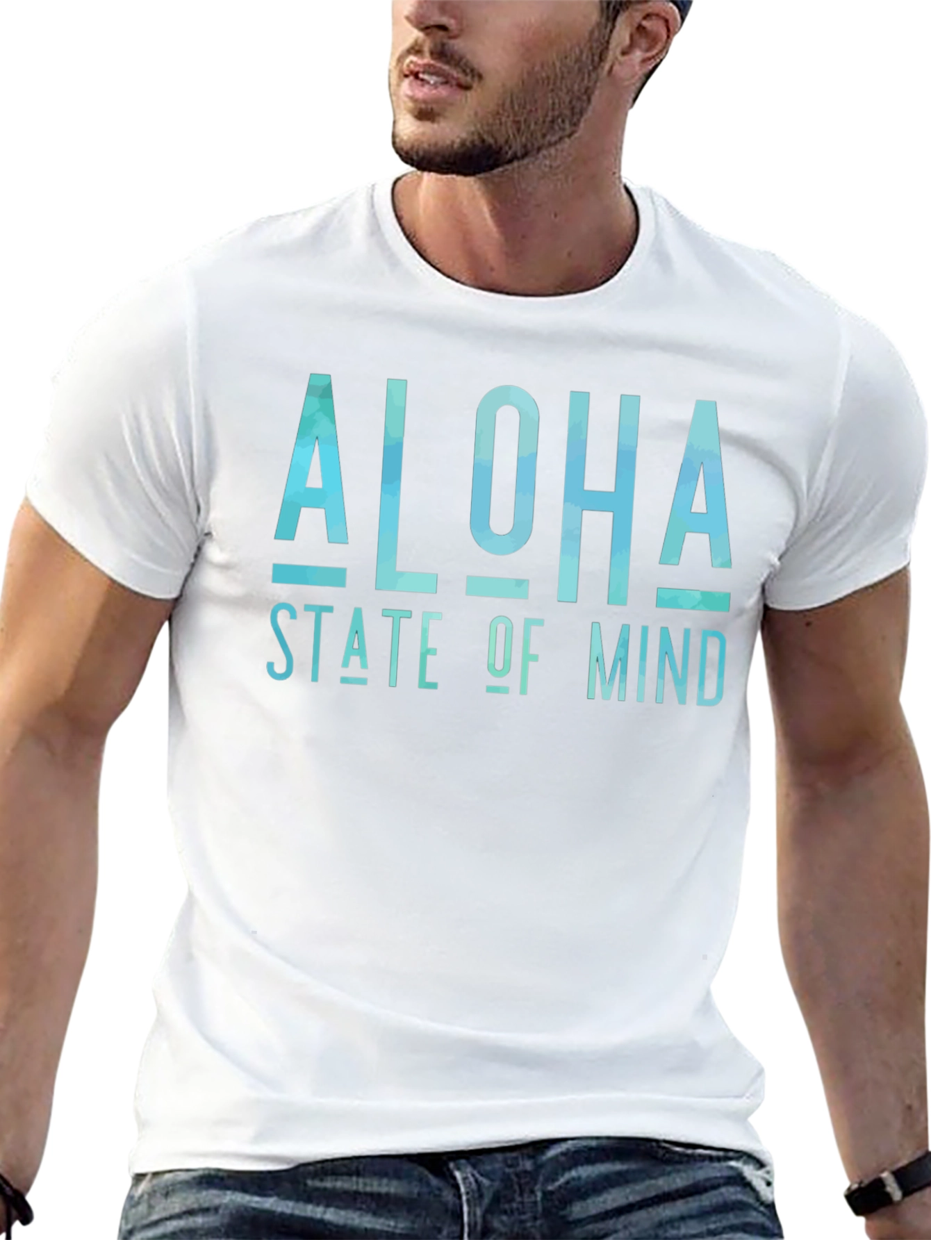 Aloha State of Mind Black Graphic T-Shirt