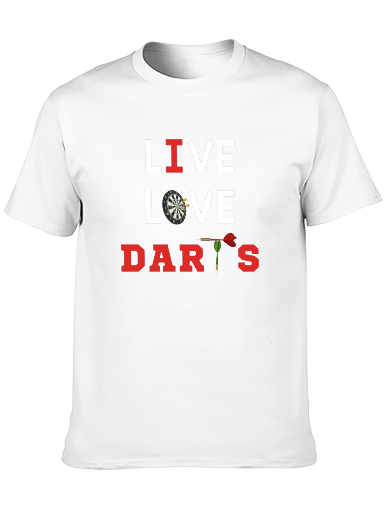 Live Love Darts Graphic T-Shirt - Dart Player Apparel