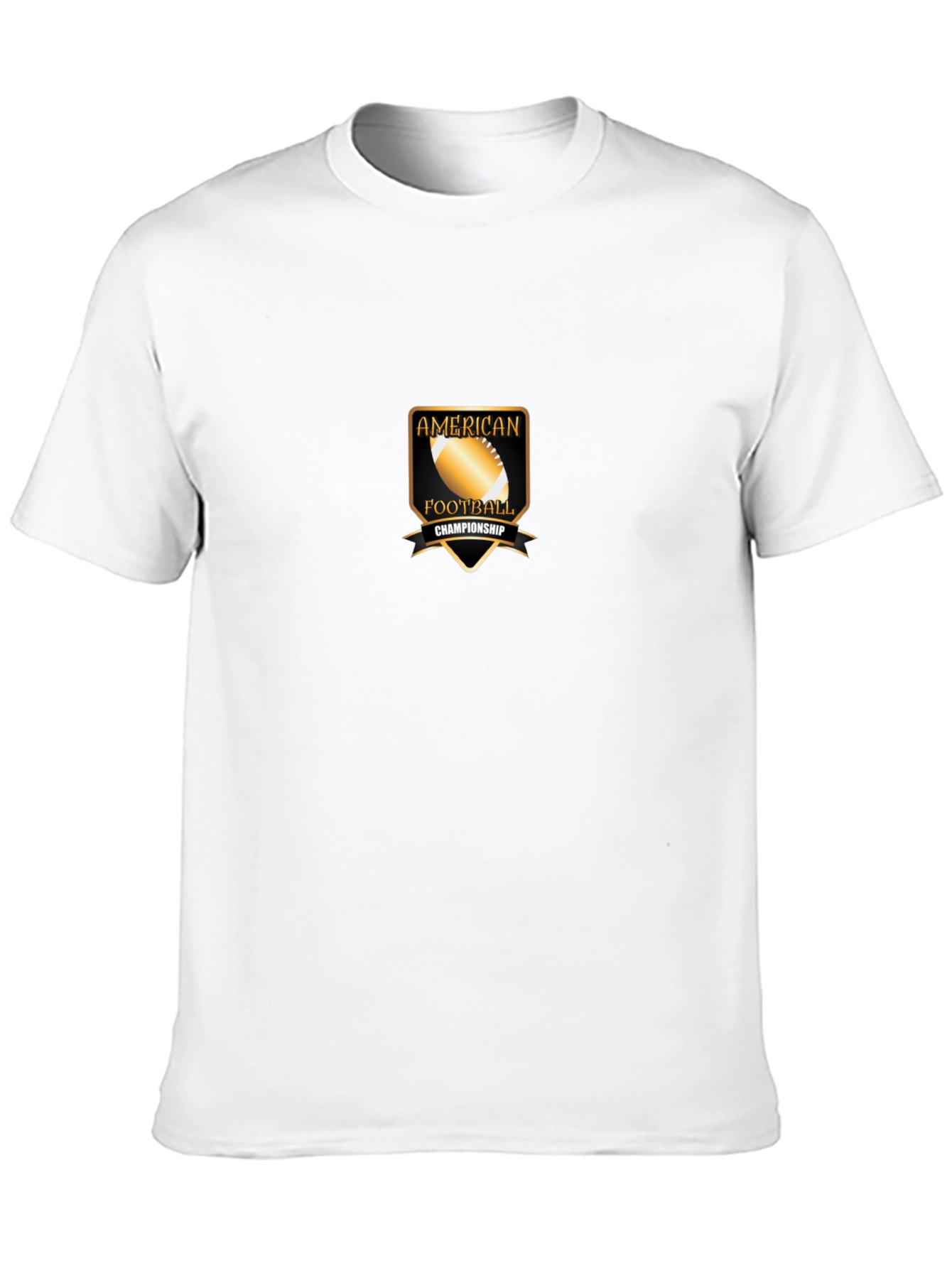 American Football Championship Black T-Shirt
