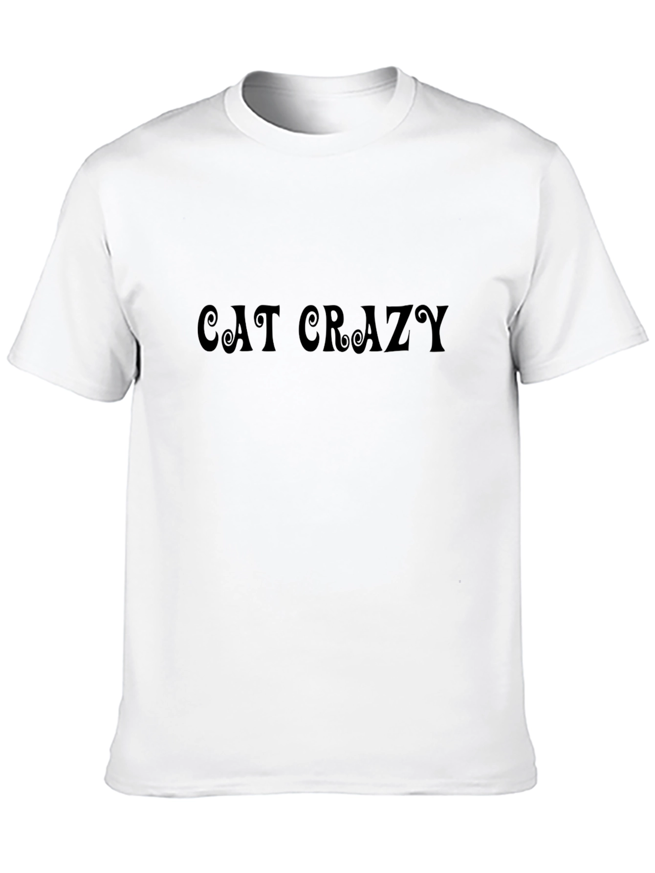 Cat Crazy Black Graphic Tee