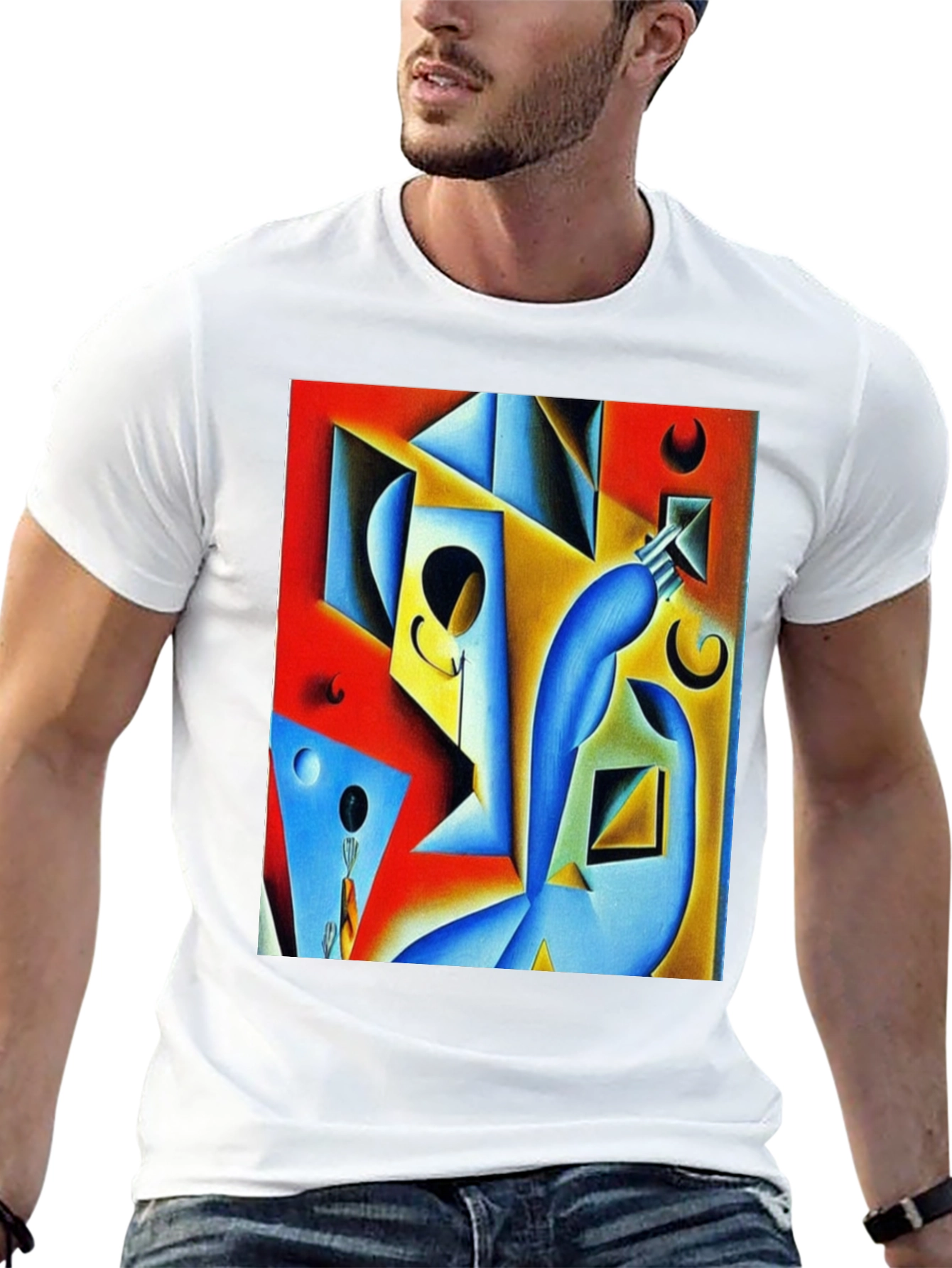 Abstract Art Graphic Tee - Modern Design T-Shirt