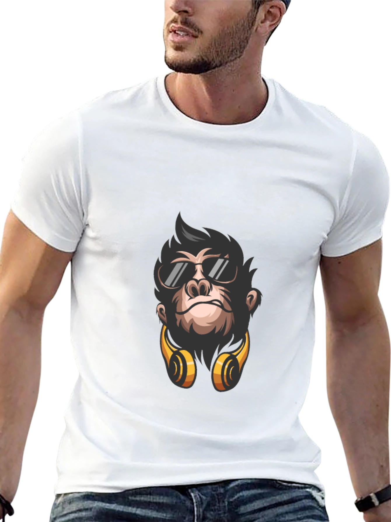 Cool Gorilla Graphic Tee - Black