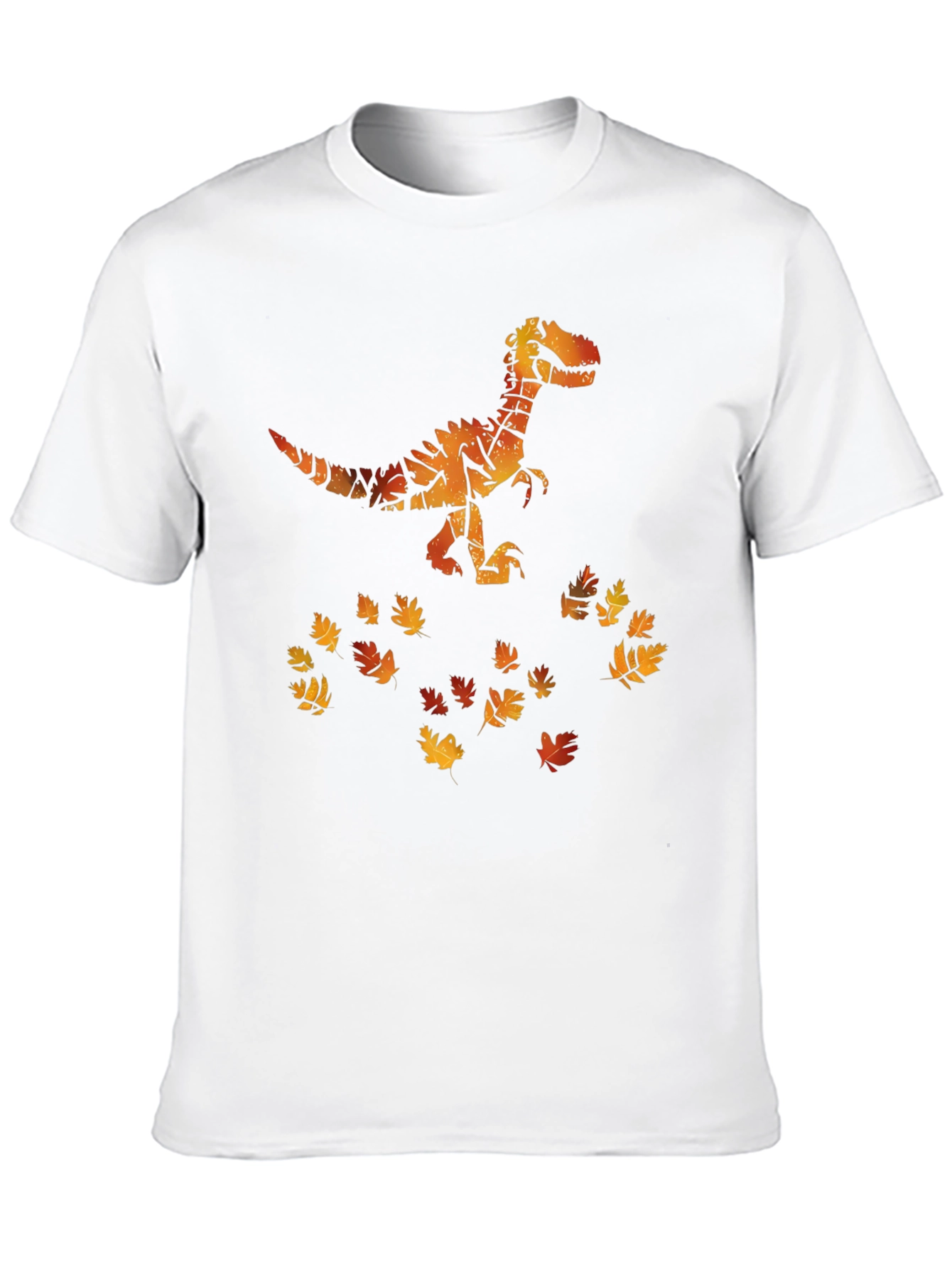 Dino Fall Leaves Graphic Tee
