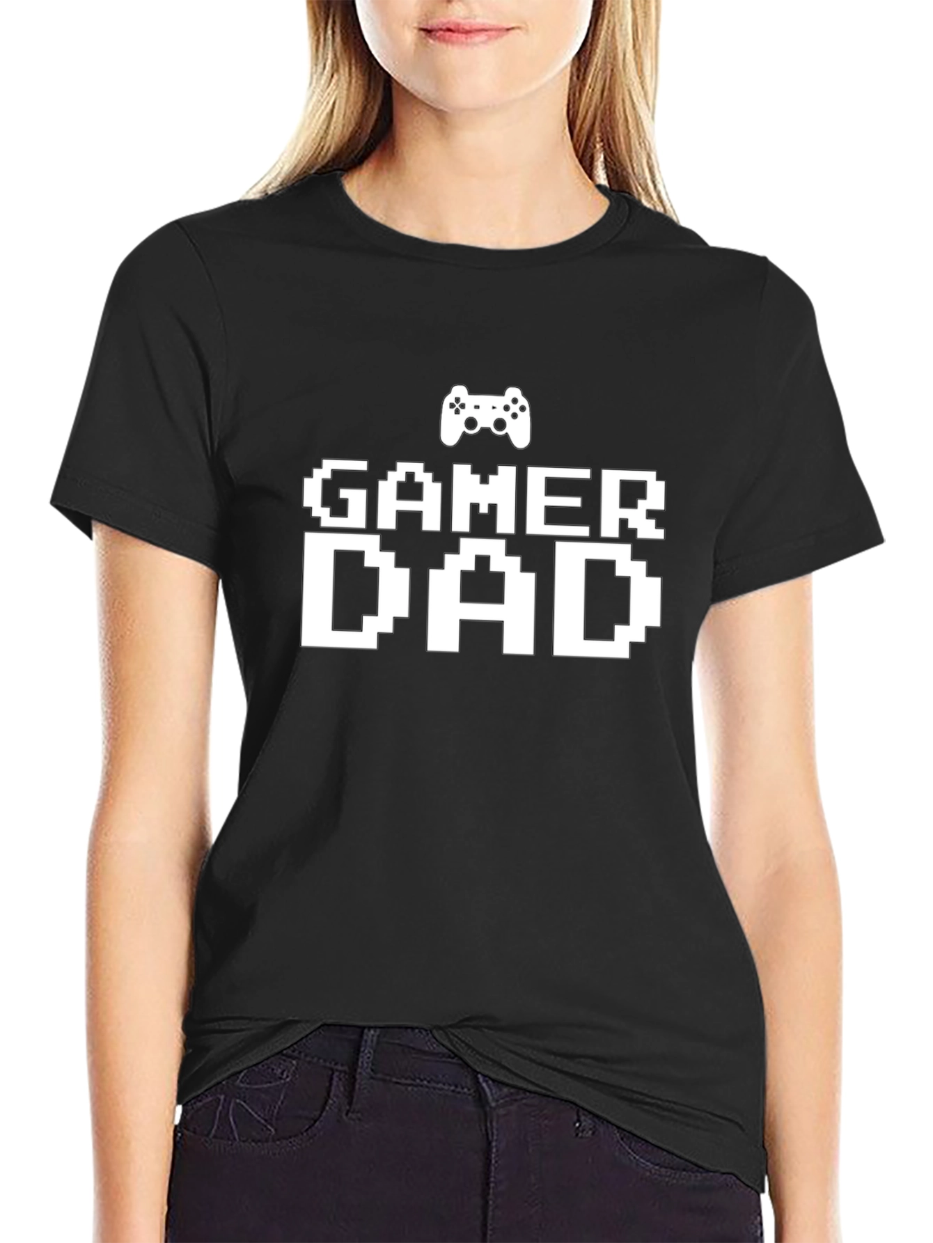 Gamer Dad T-Shirt - Pixel Art Design