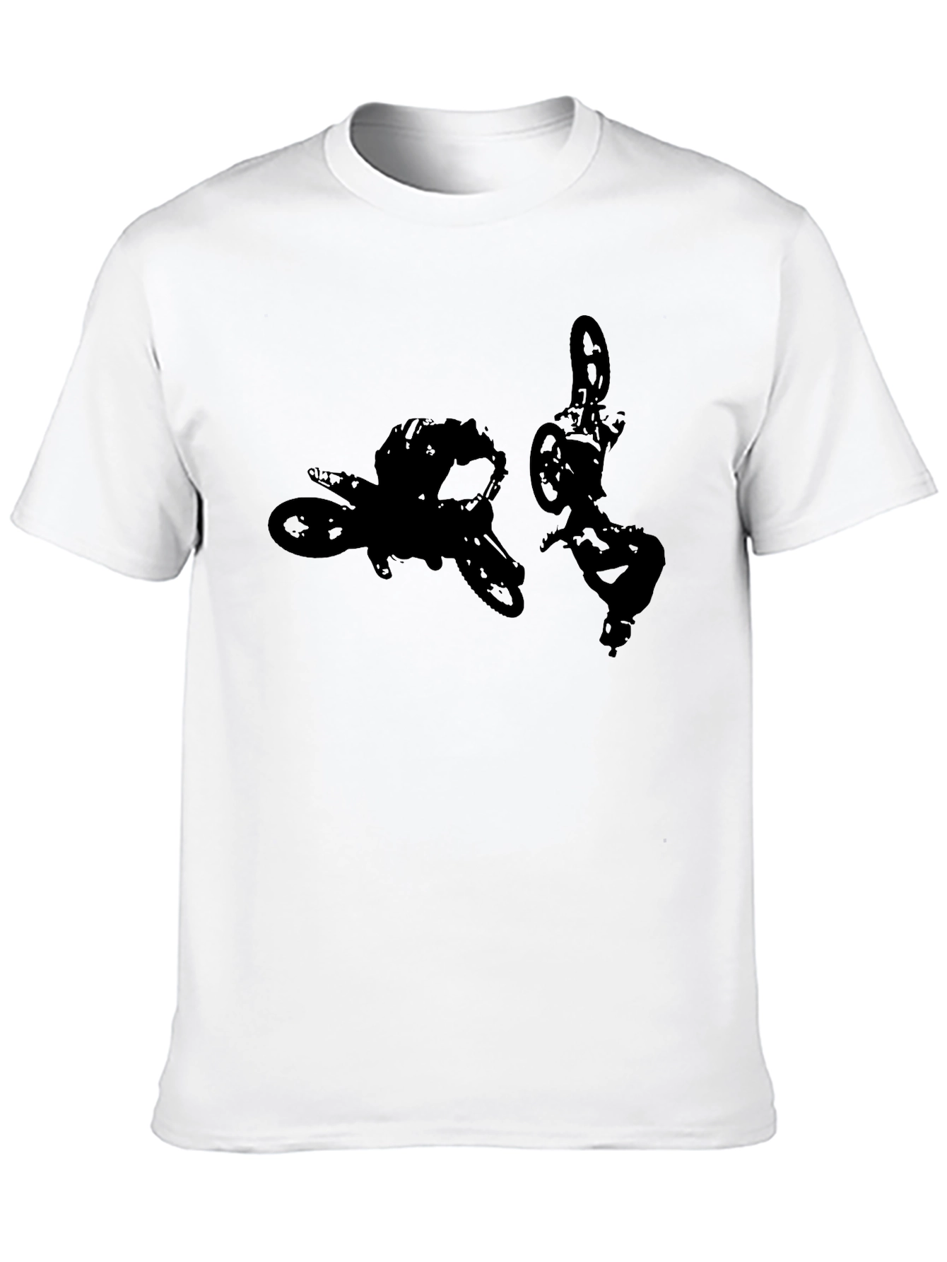 Motocross Silhouette Black T-Shirt