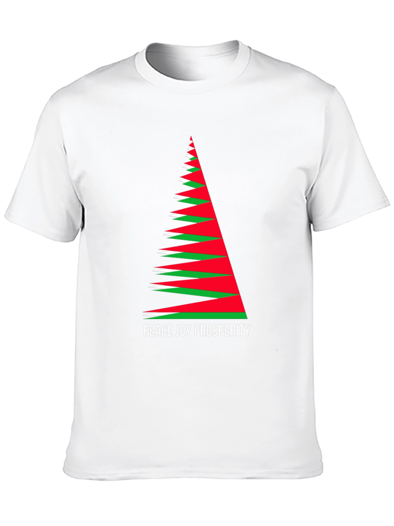 Holiday Peace Joy Prosperity Christmas Tree T-Shirt