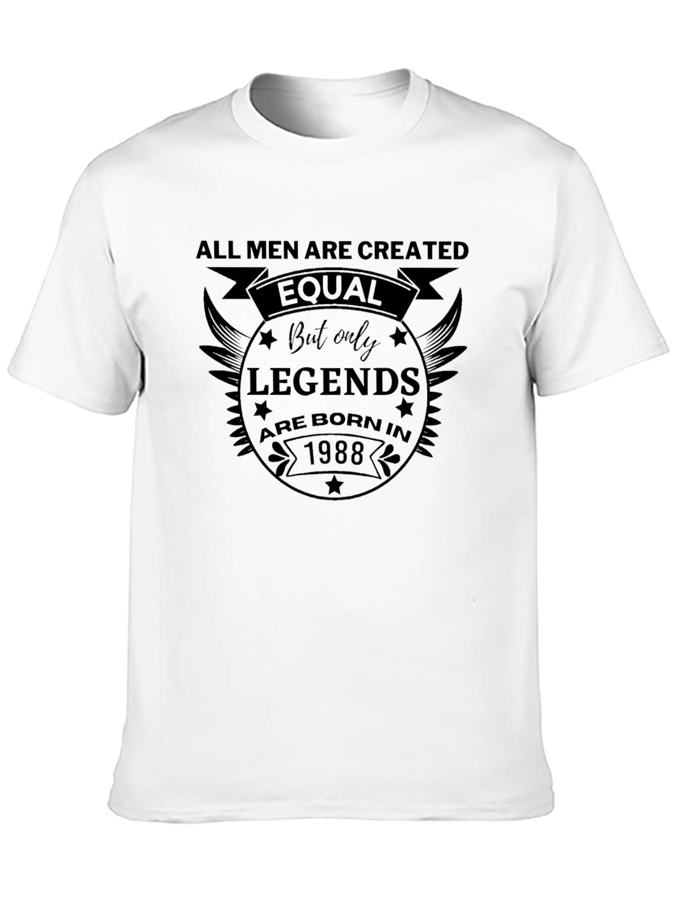 Legends Born in 1988 Mens Black T-Shirt