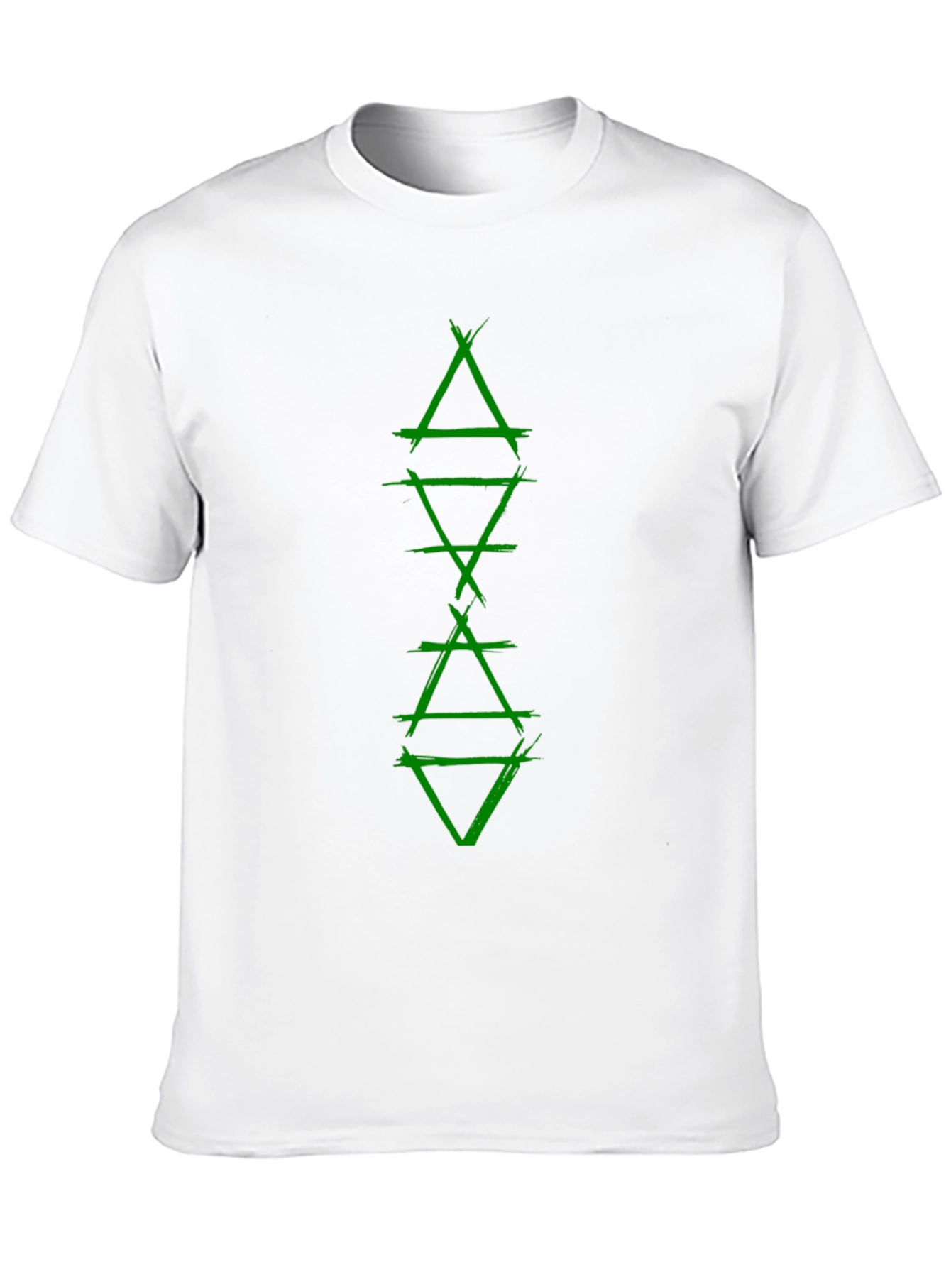 Green Alchemic Symbol Black T-Shirt