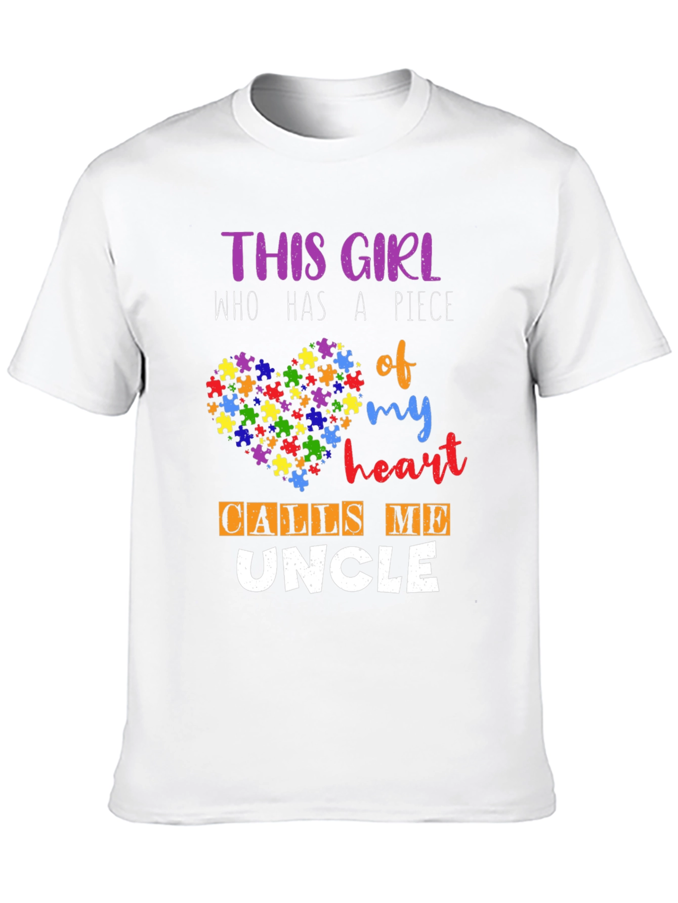 Autism Awareness Uncle T-Shirt