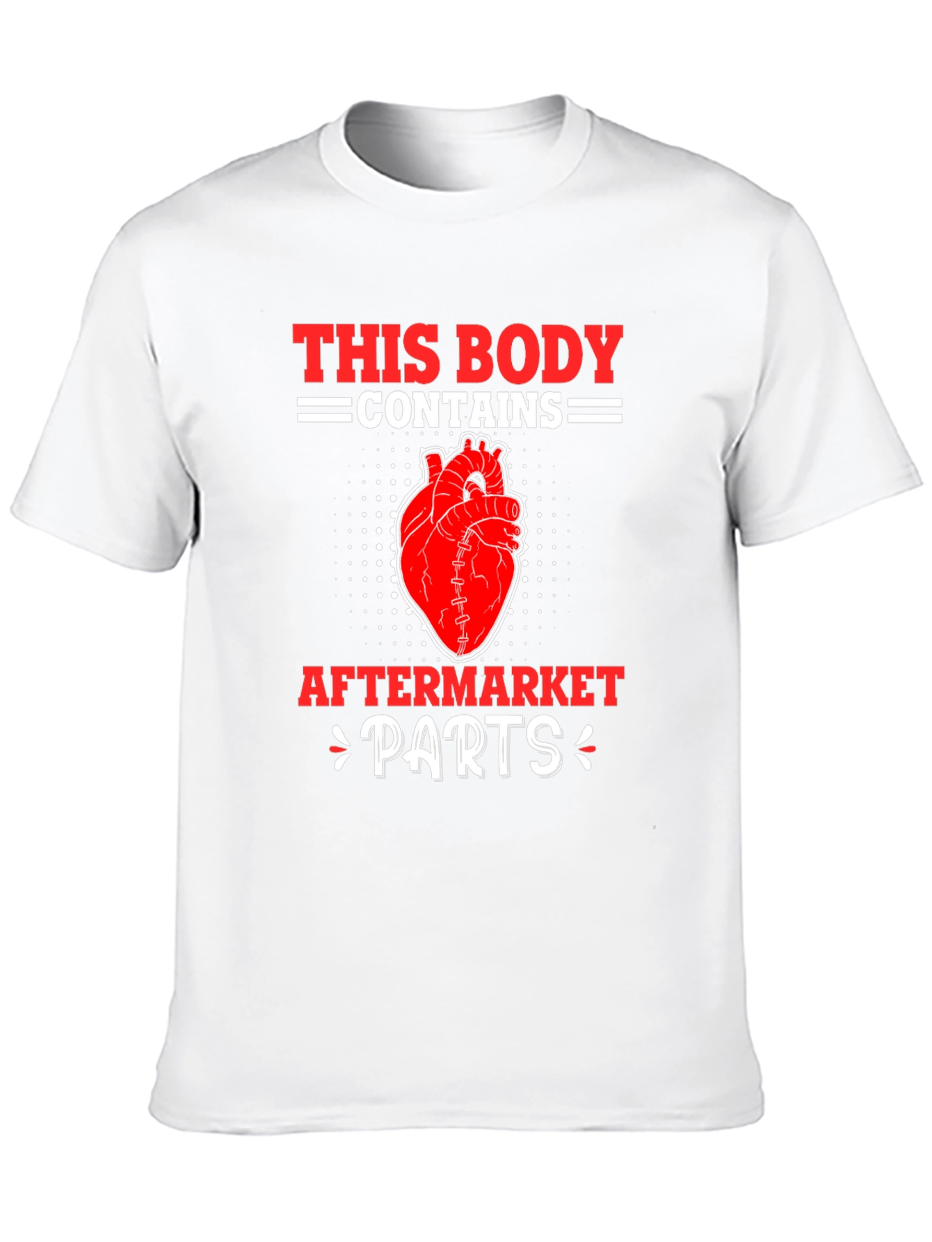 Funny Aftermarket Parts Heart Graphic T-Shirt