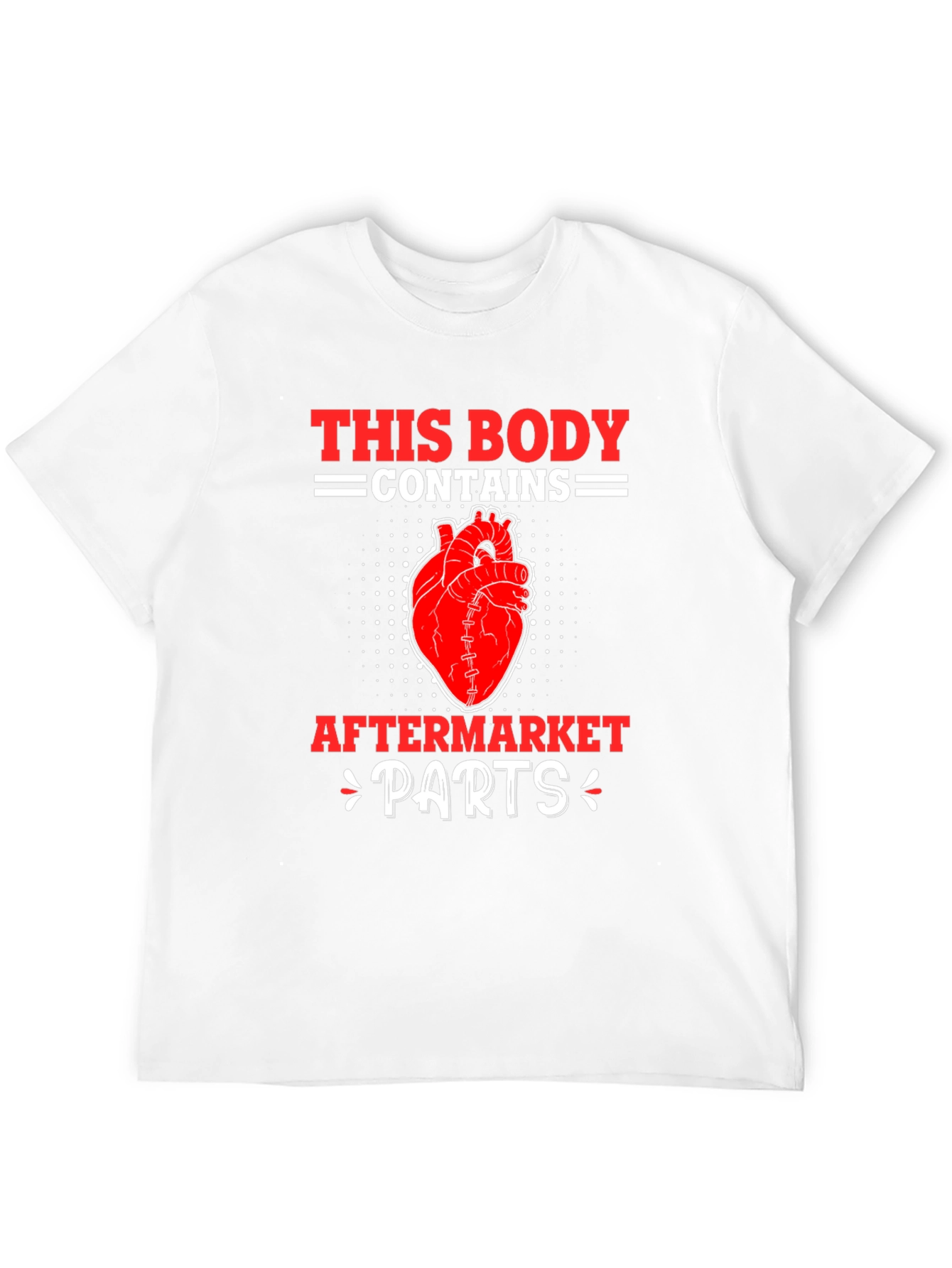 Funny Aftermarket Parts Heart Graphic T-Shirt