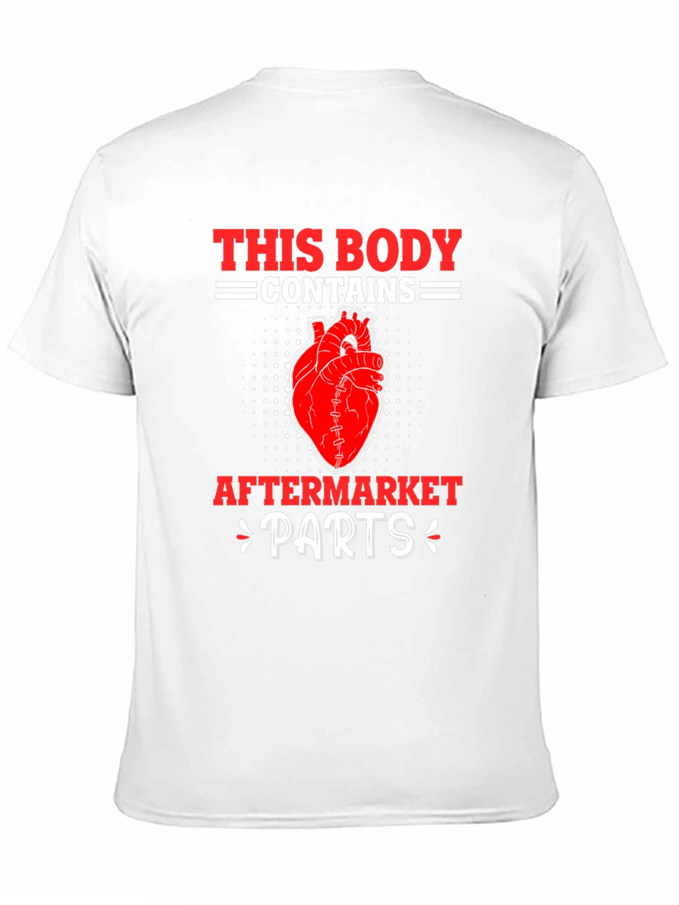 Funny Aftermarket Parts Heart Graphic T-Shirt