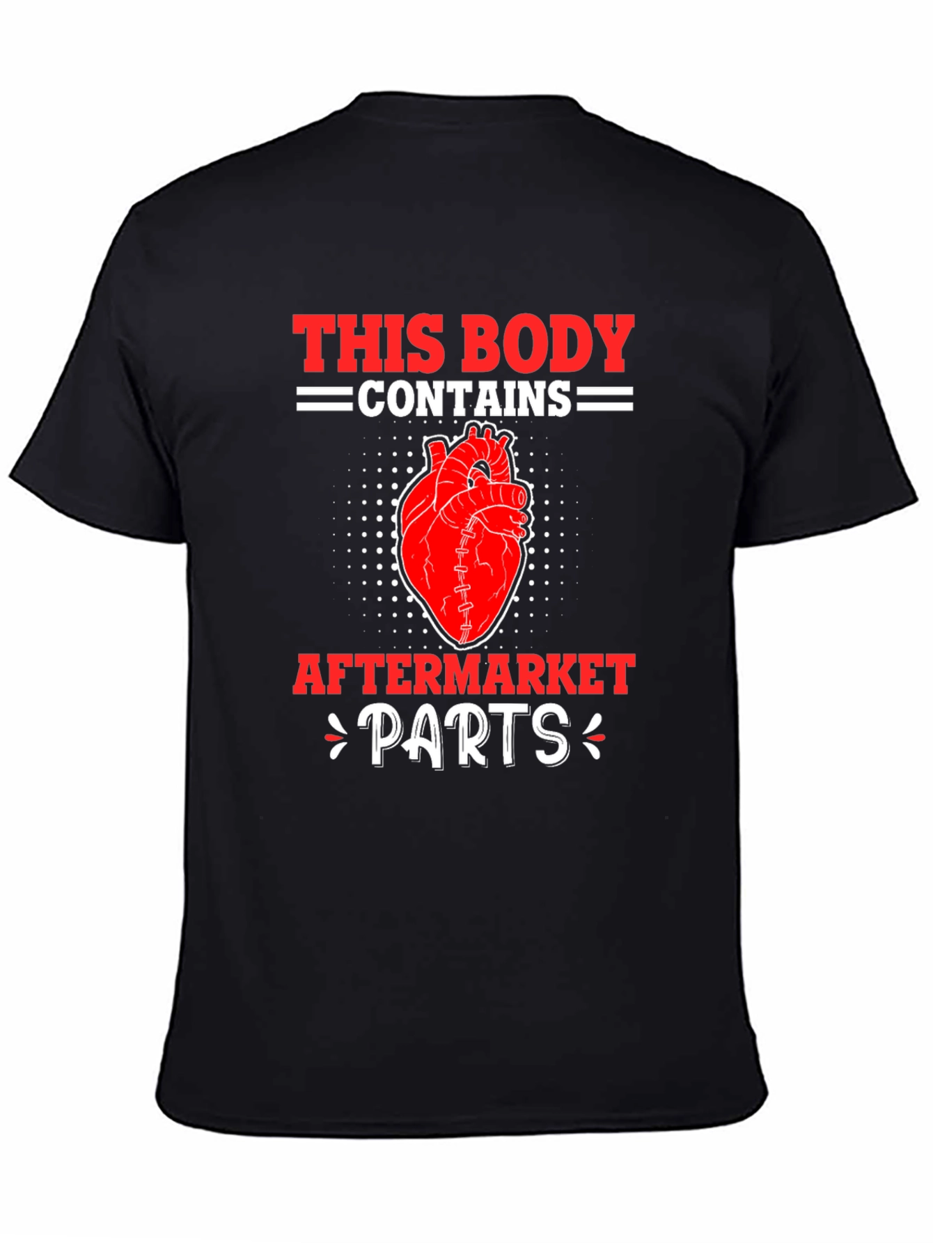 Funny Aftermarket Parts Heart Graphic T-Shirt