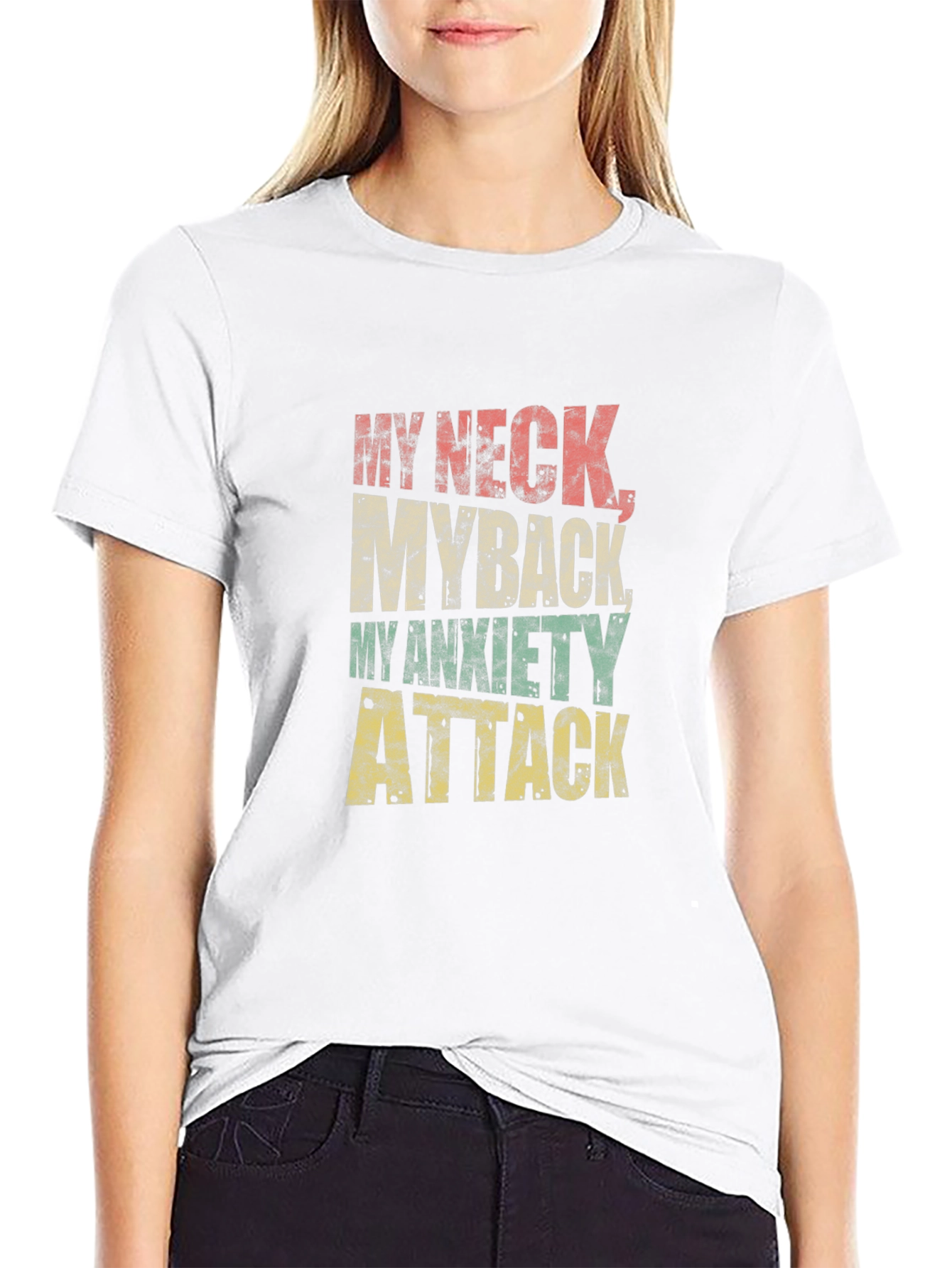 Humorous My Neck My Back Graphic T-Shirt