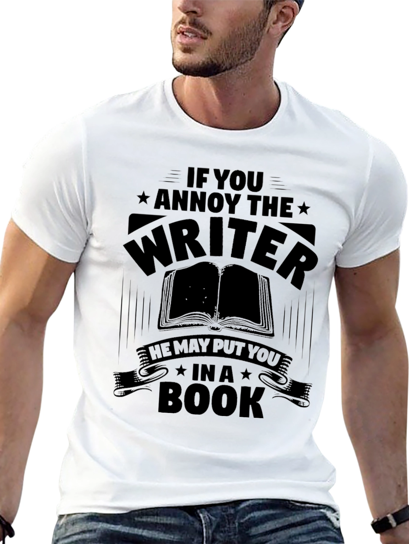 Writer Warning T-Shirt - Annoy the Writer!
