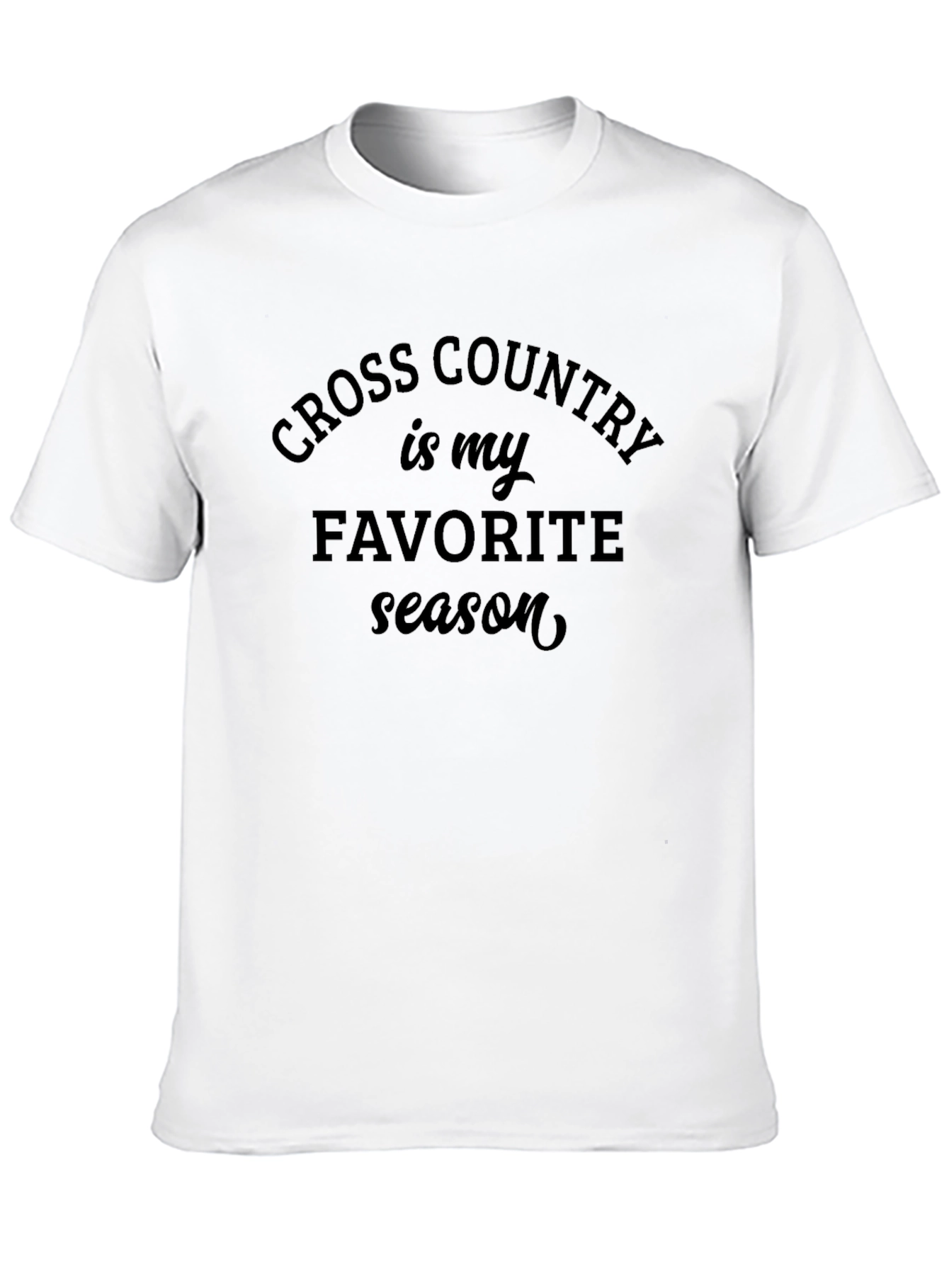 Cross Country Is My Favorite Season Black T-Shirt