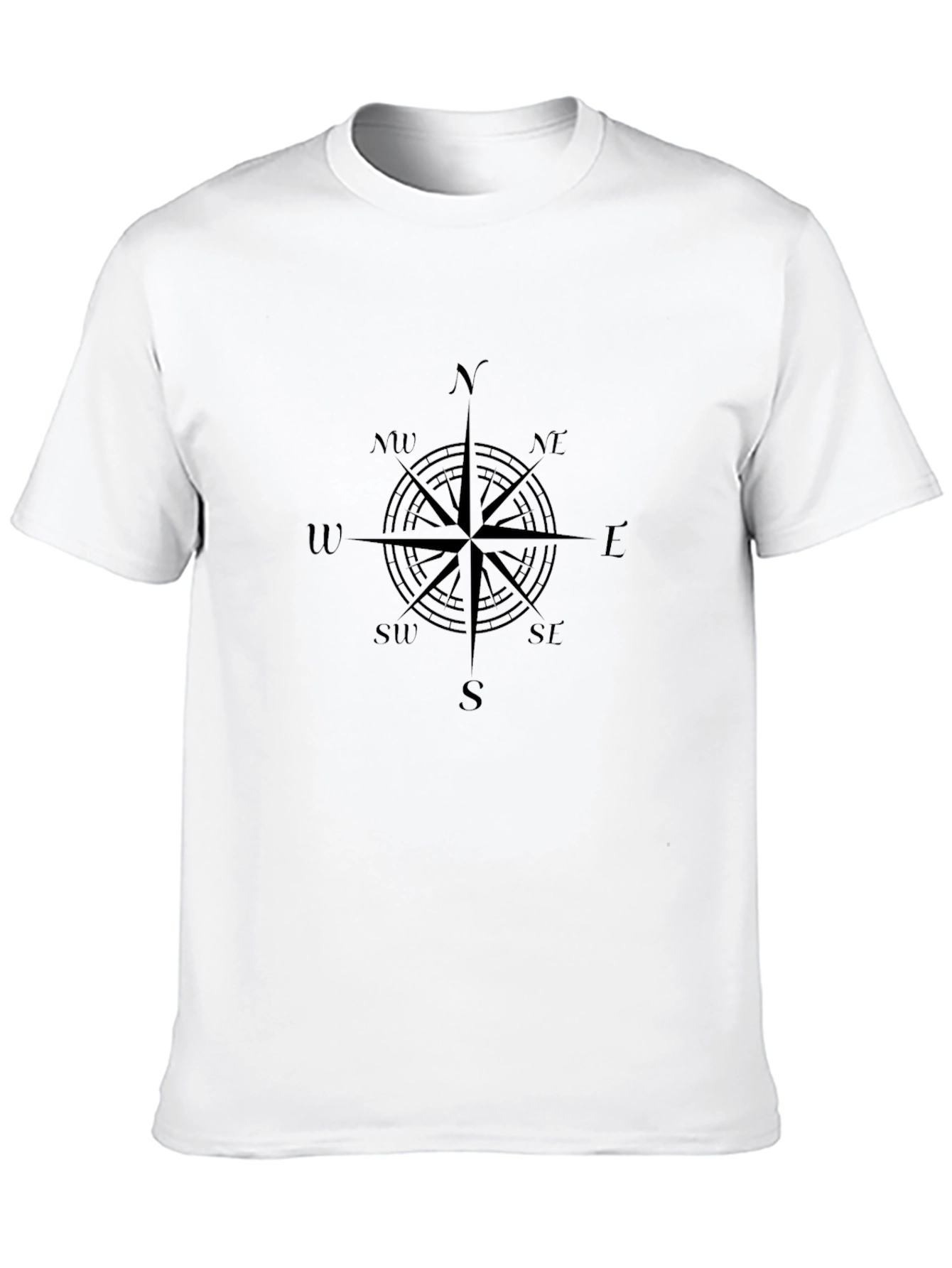 Compass Rose Graphic Tee - Black