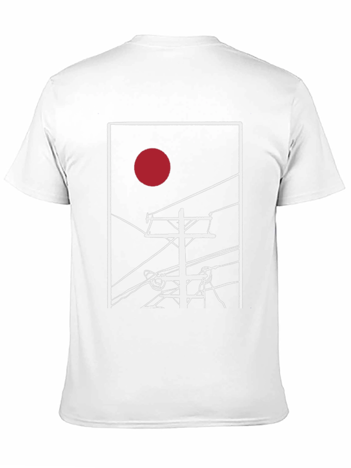 Abstract Sunrise Power Line T-Shirt