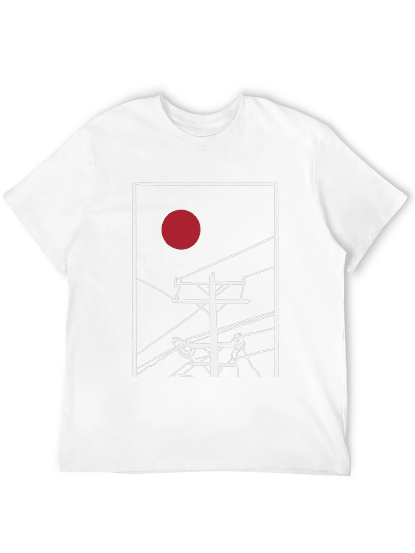Abstract Sunrise Power Line T-Shirt