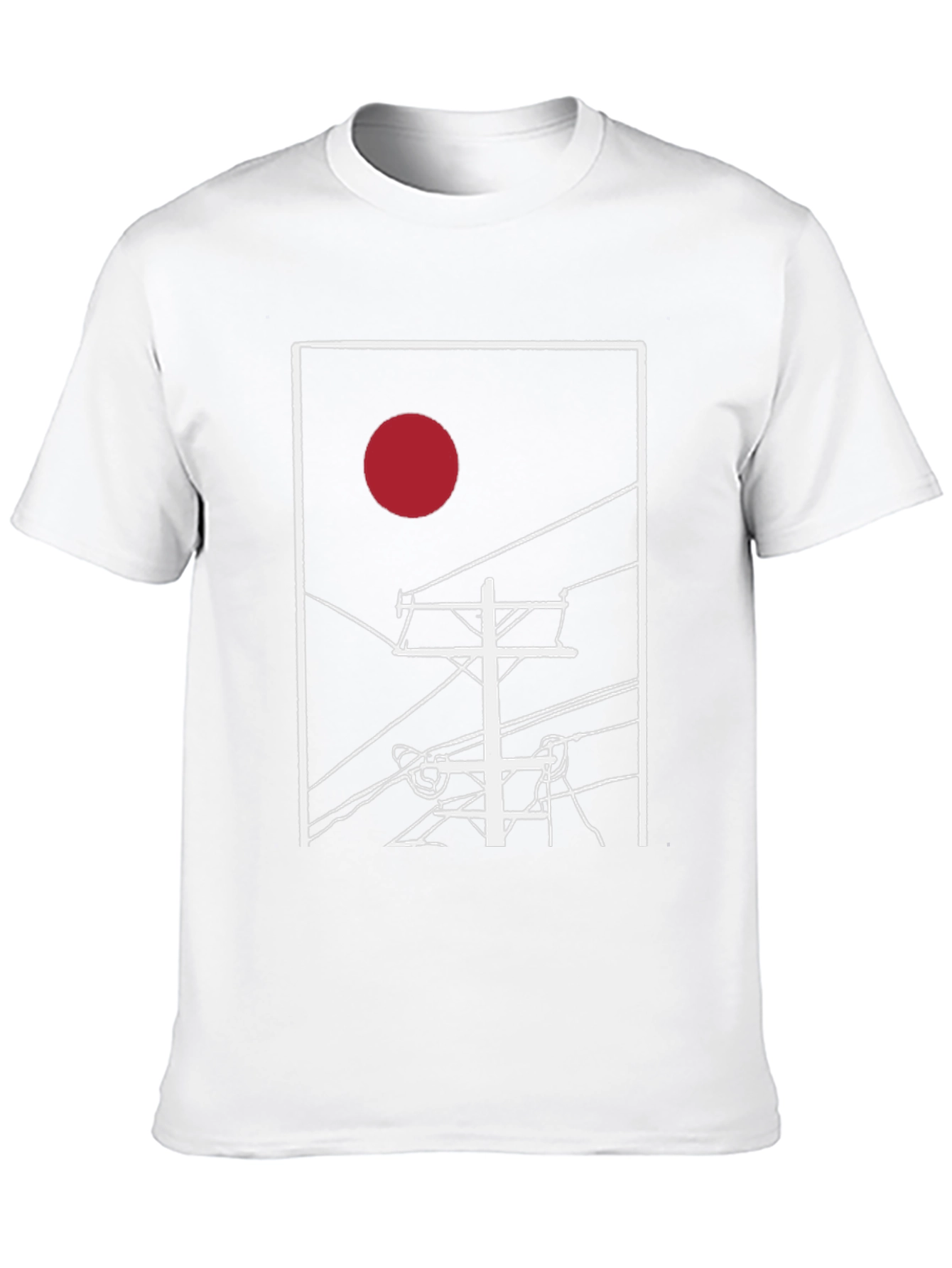 Abstract Sunrise Power Line T-Shirt