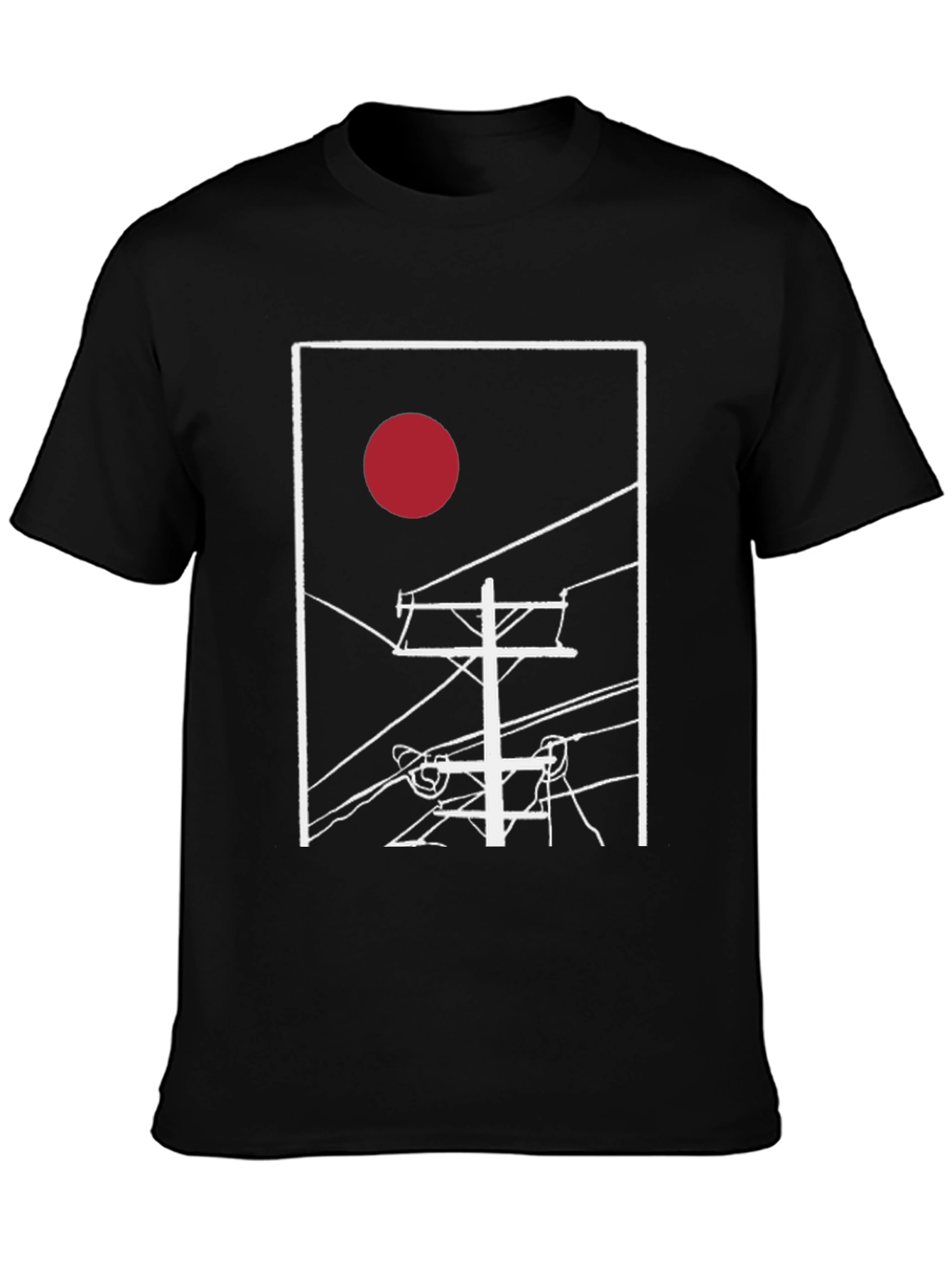 Abstract Sunrise Power Line T-Shirt