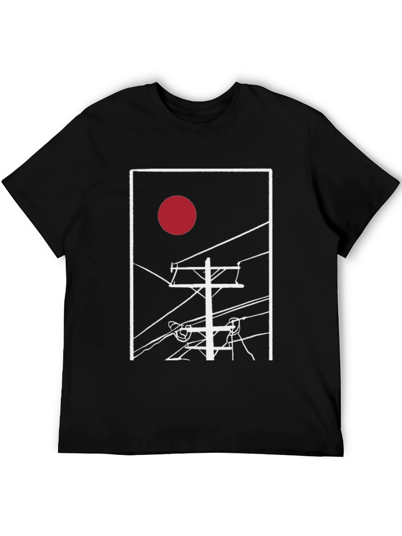 Abstract Sunrise Power Line T-Shirt