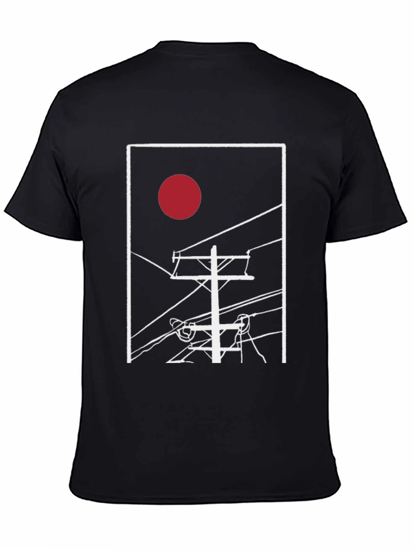 Abstract Sunrise Power Line T-Shirt