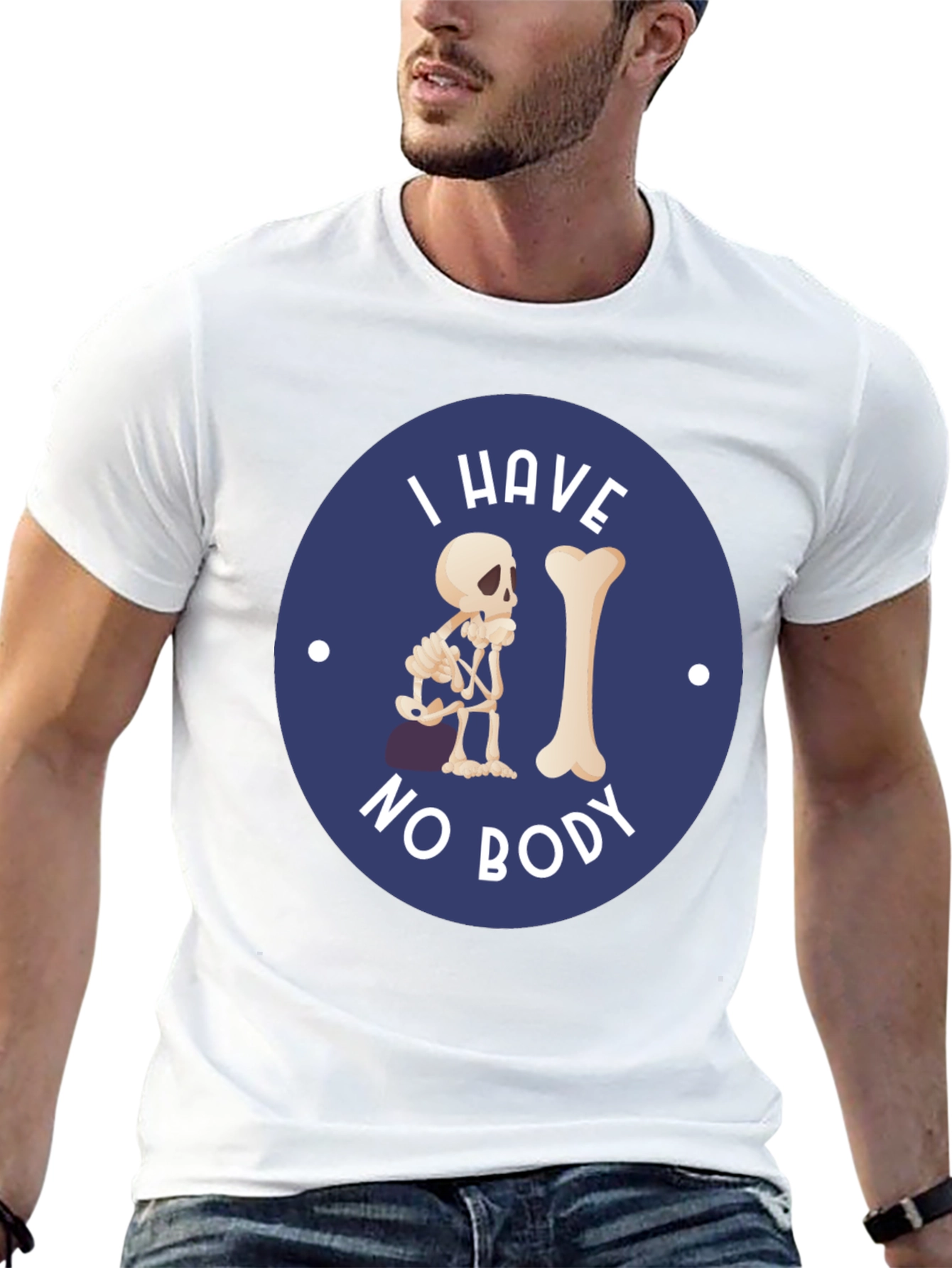 I Have No Body Funny Skeleton T-Shirt