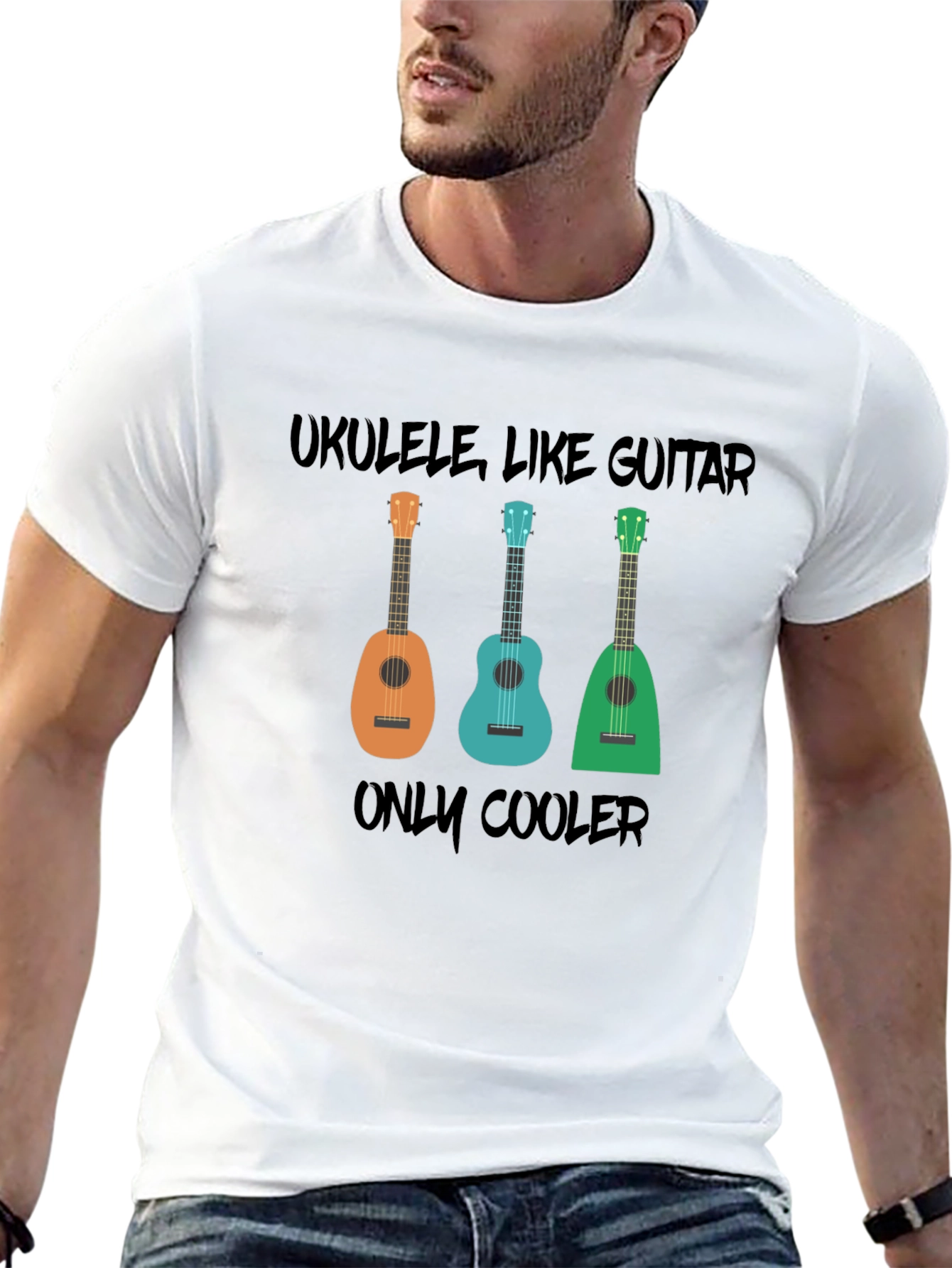 Ukulele Graphic Tee - Ukulele Like Guitar Only Cooler!