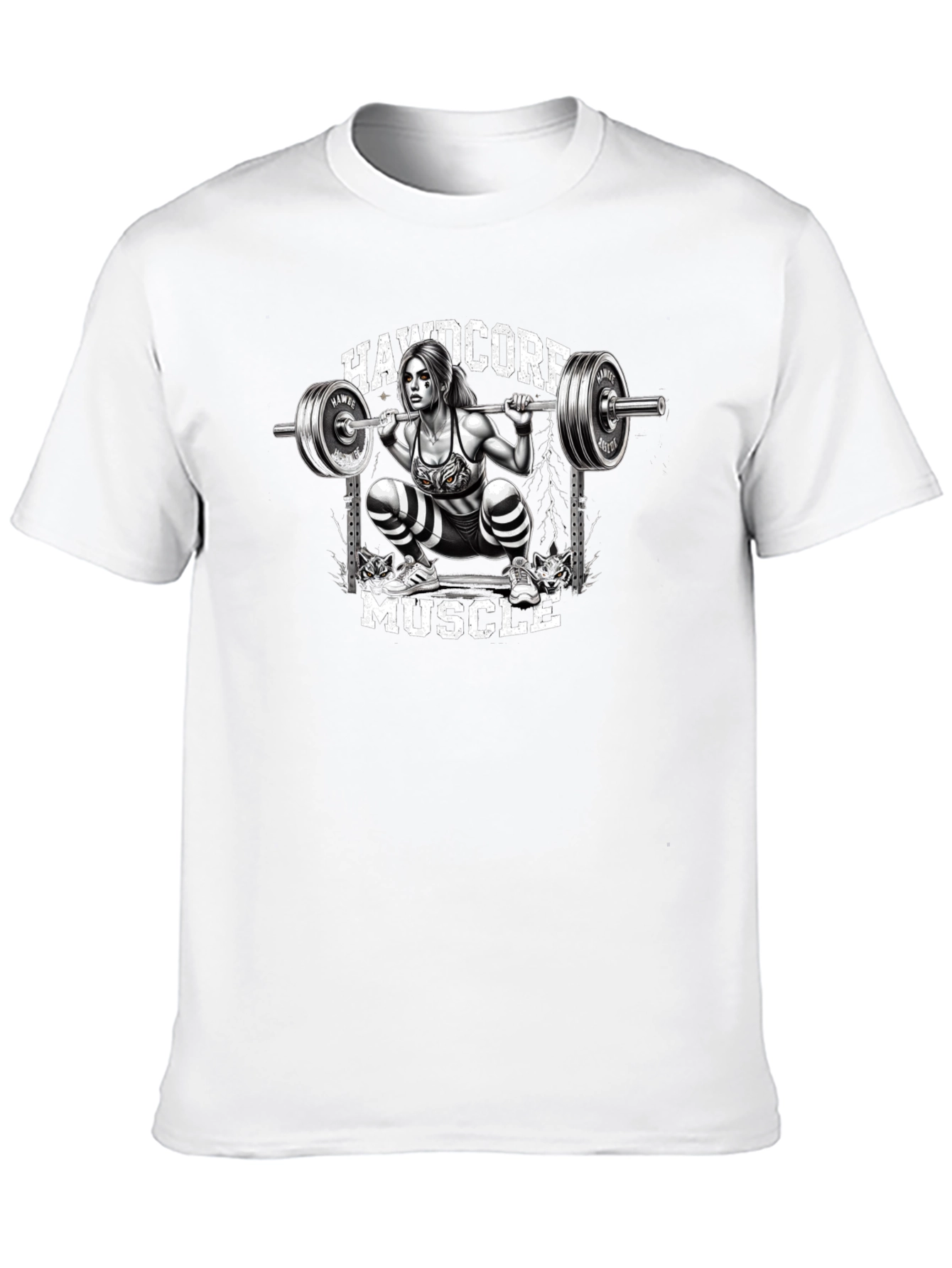 Hardcore Muscle Squat Graphic Tee