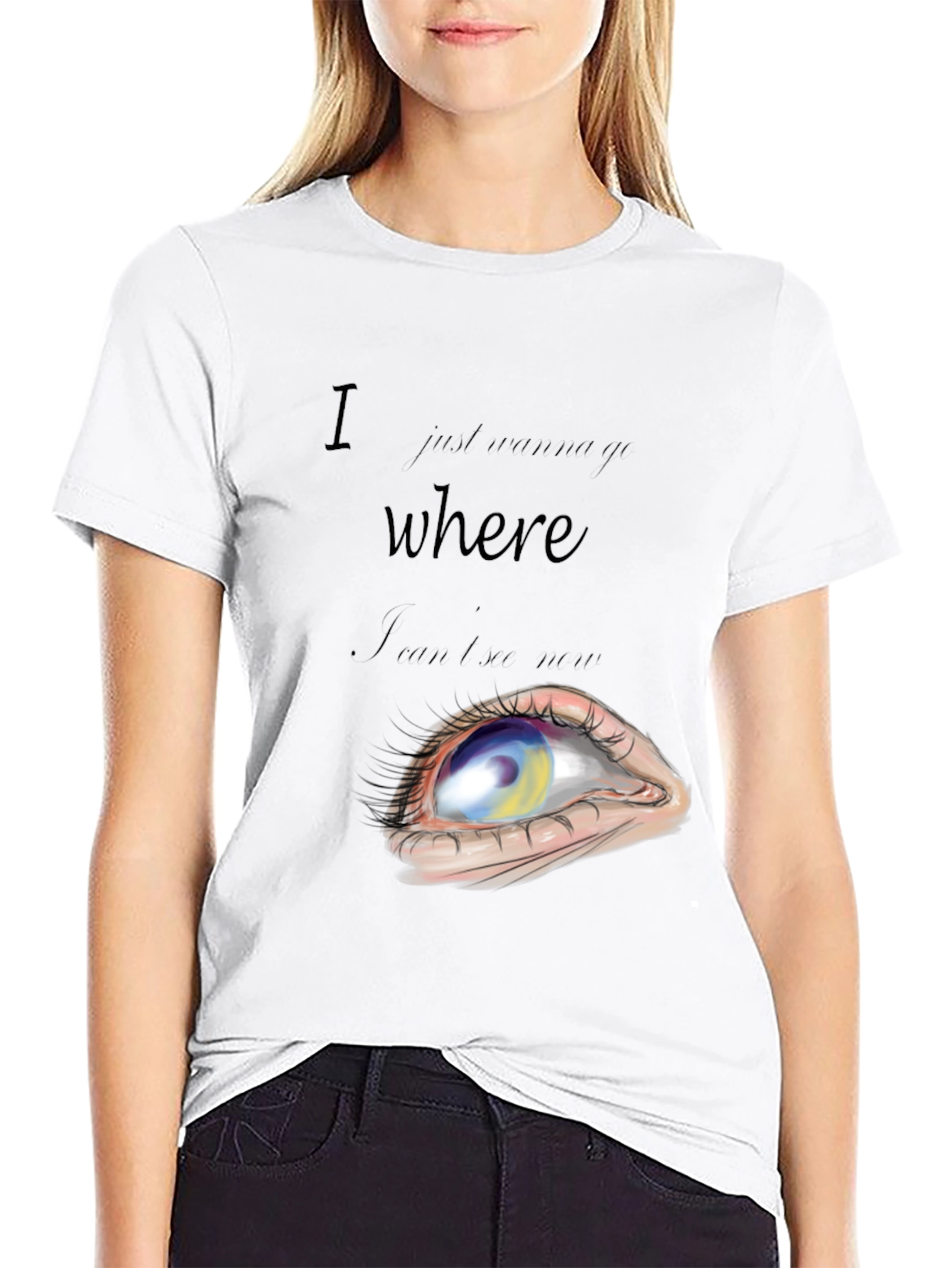 Abstract Eye Graphic T-Shirt